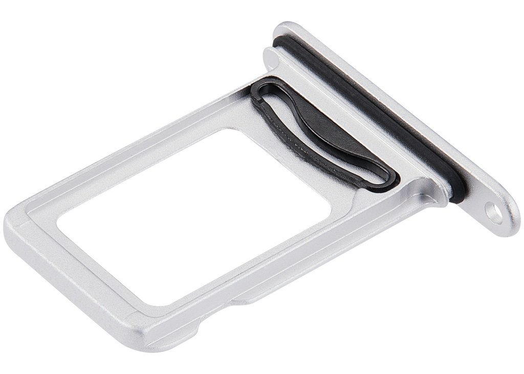 Dual Sim Card Tray für iPhone 16e / 17e (Weiß)