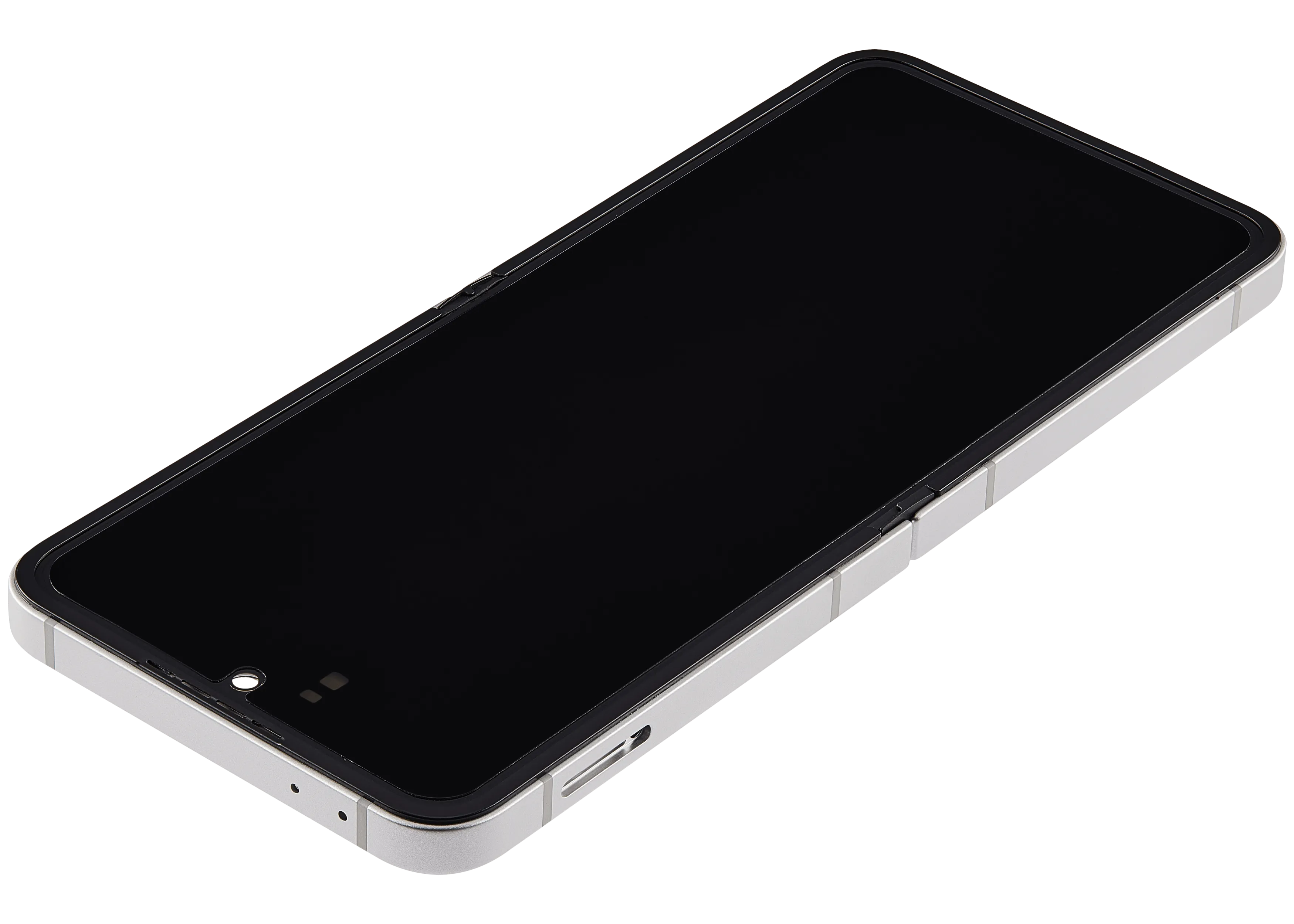Inner OLED-Display mit Rahmen Compatible für Samsung Galaxy Z Flip 7 FE 5G (F761) (US & International) (Refurbished) (Silver Shadow)