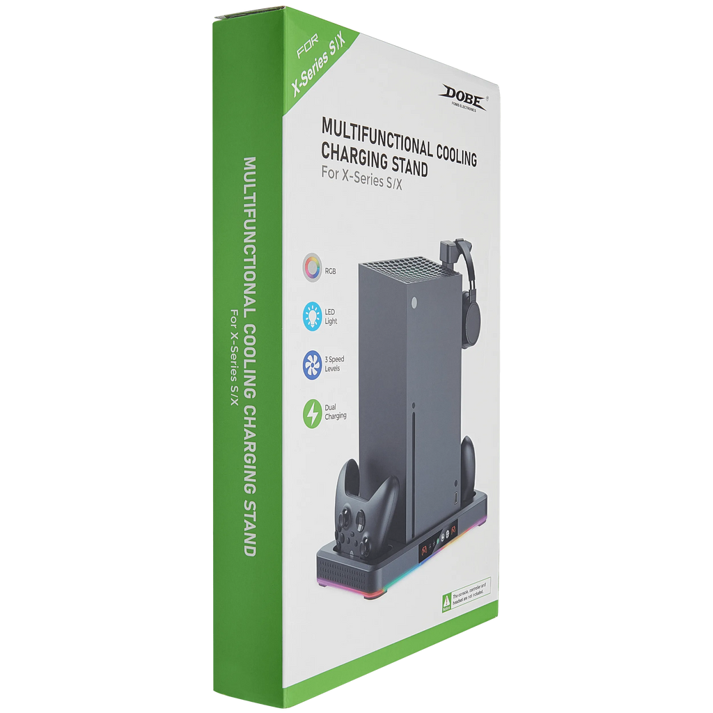 TYX-3615 Black Multifunctional Cooling Charging Stand für Xbox Series X / Xbox Series S (DOBE)