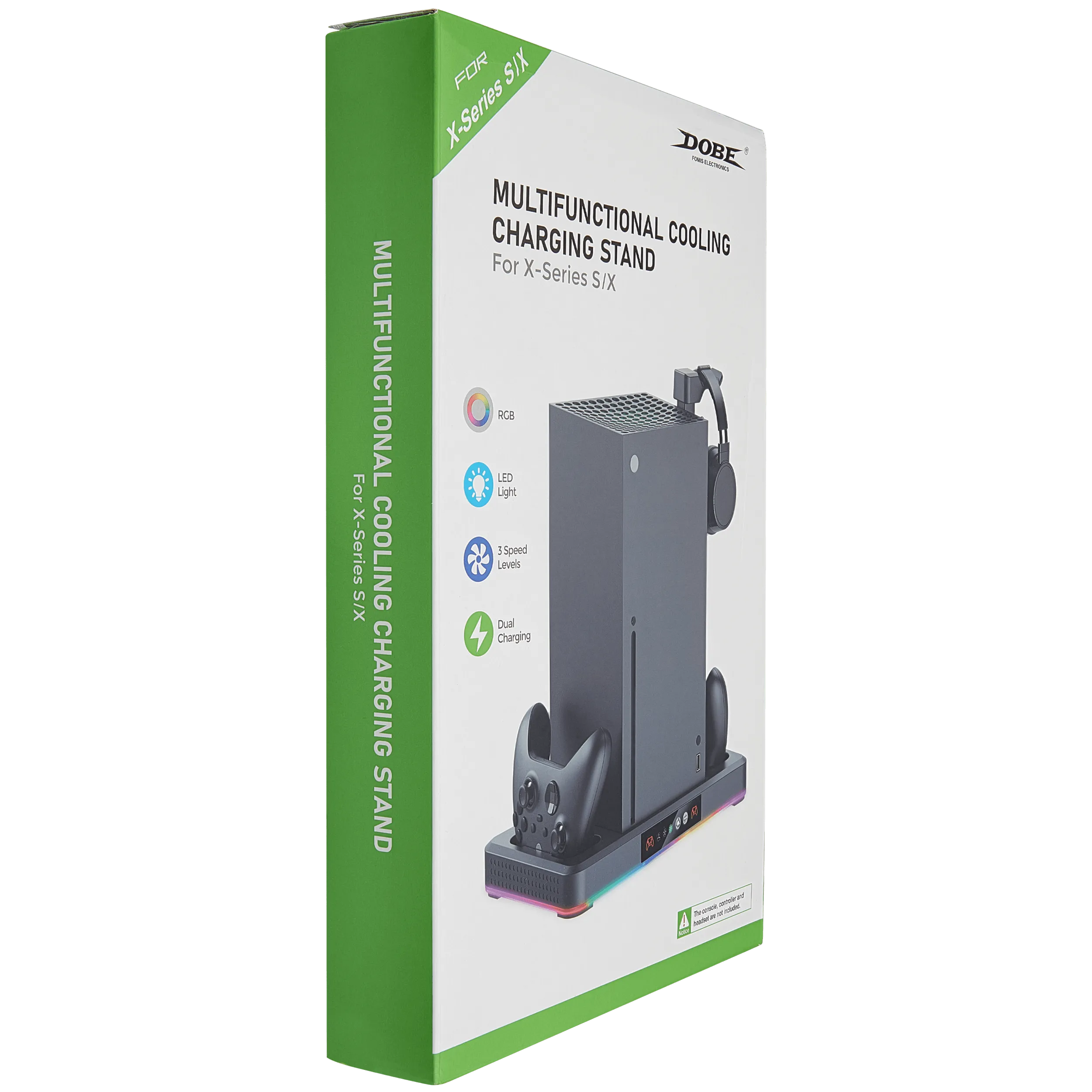 TYX-3615 Black Multifunctional Cooling Charging Stand für Xbox Series X / Xbox Series S (DOBE)
