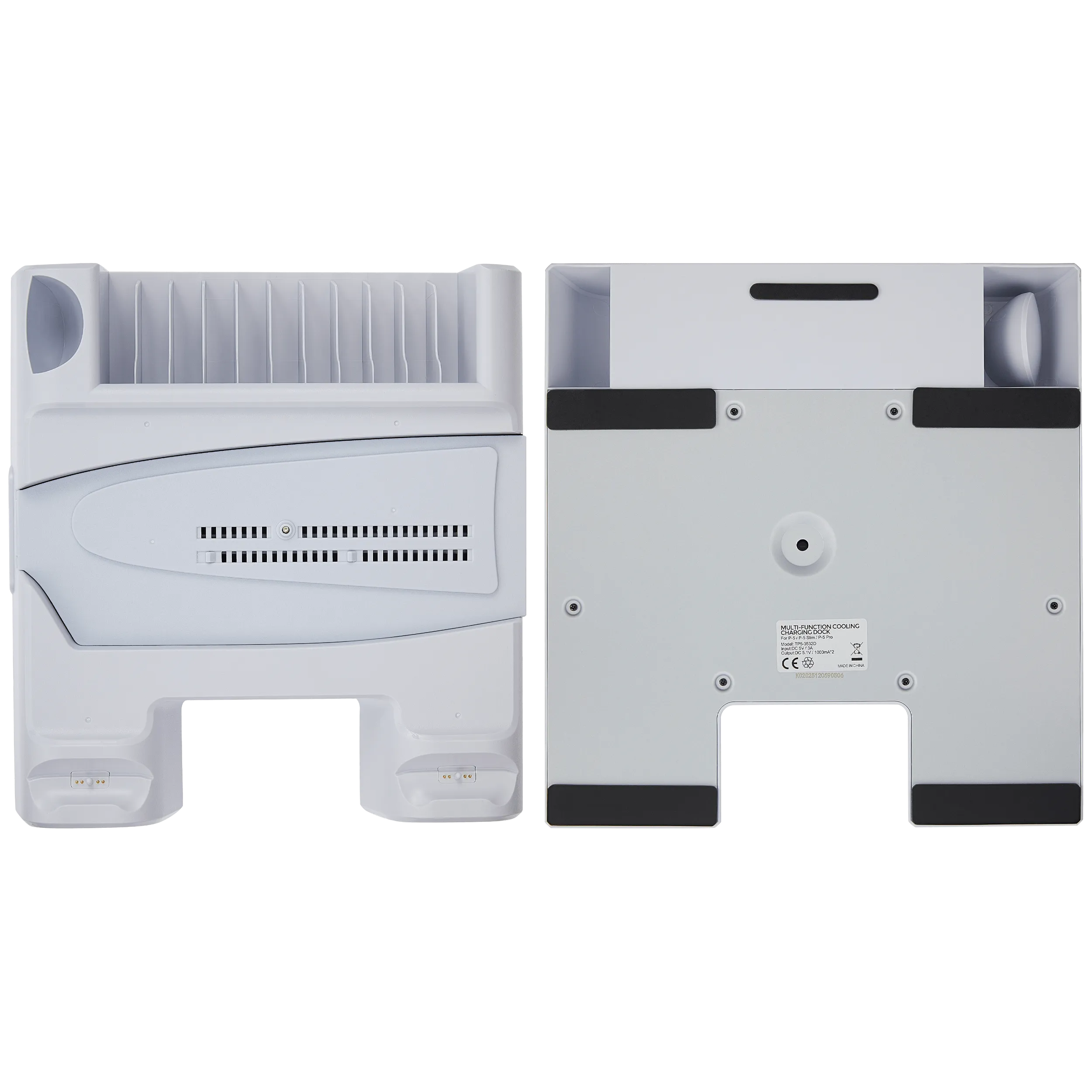 TP5-3552D White Multifunctional Cooling Charging Stand für PlayStation 5 / PlayStation 5 Slim (DOBE)