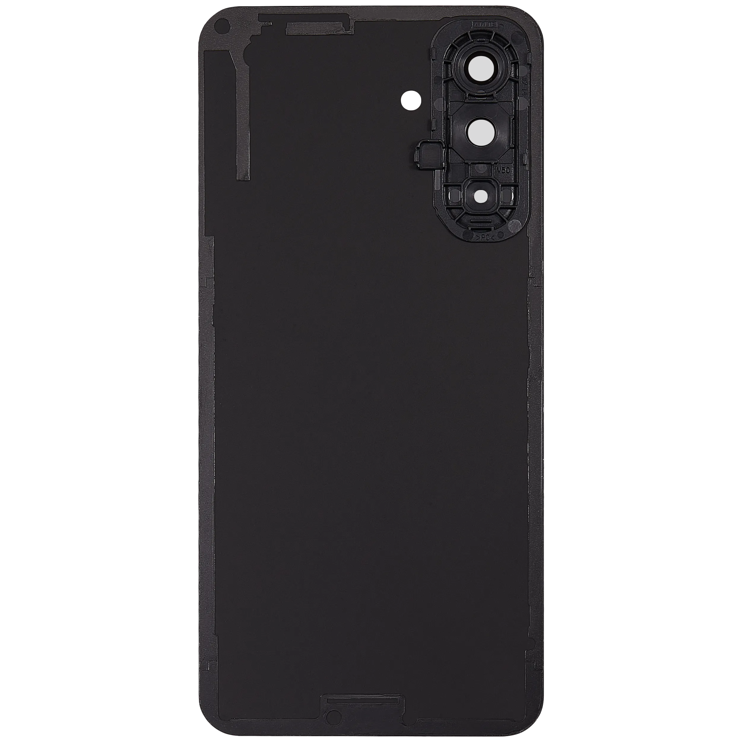 Backcover mit Camera Lens für Samsung Galaxy A17 5G (A176 / 2025) / A17 4G (A175 / 2025) (ohne Logo) (Aftermarket Plus) (Schwarz)