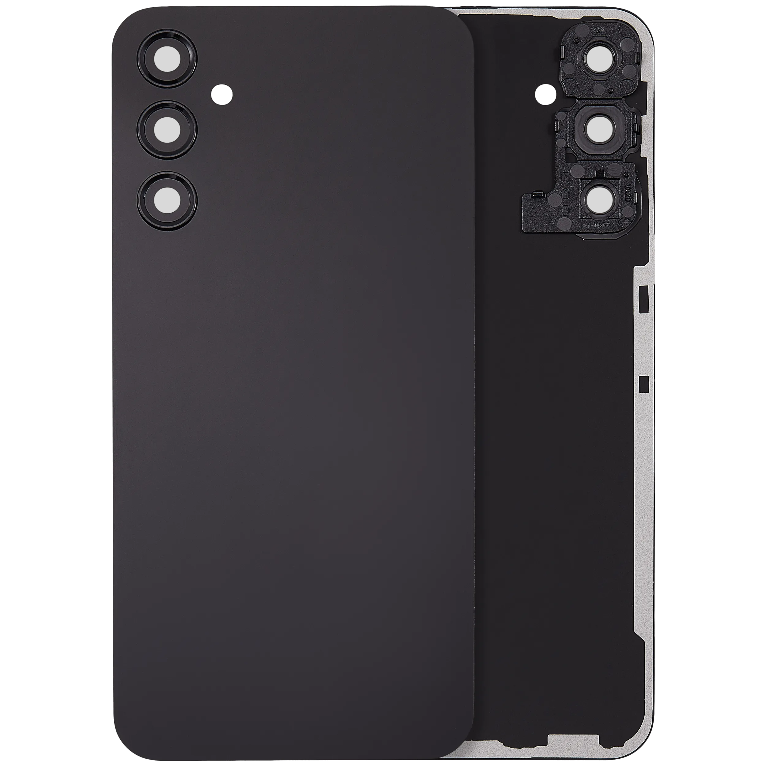 Backcover mit Camera Lens für Samsung Galaxy A24 4G (A245 / 2023) (ohne Logo) (Aftermarket Plus) (Schwarz)
