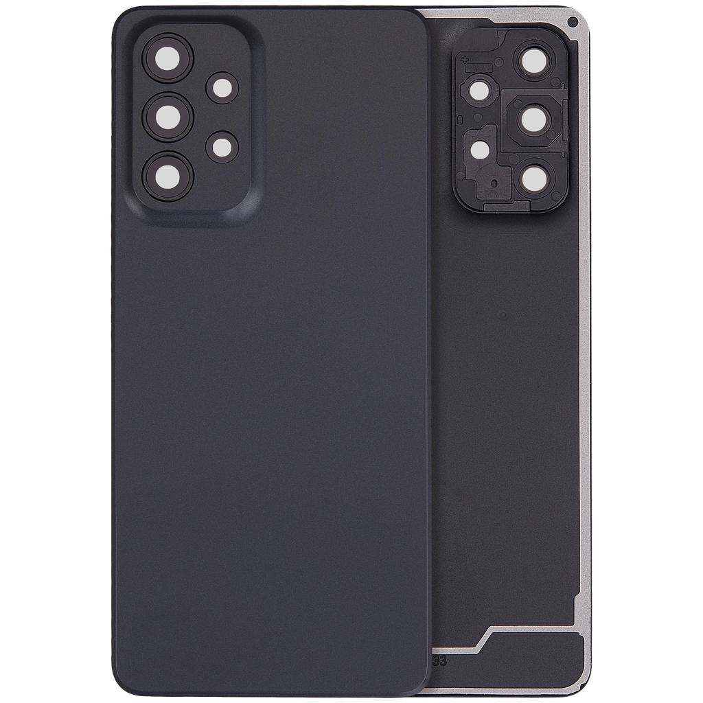 Backcover mit Camera Lens für Samsung Galaxy A33 5G (A336 / 2022) (ohne Logo) (Aftermarket Plus) (Schwarz)