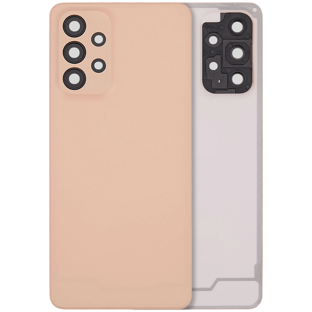 Backcover mit Camera Lens für Samsung Galaxy A33 5G (A336 / 2022) (ohne Logo) (Aftermarket Plus) (Peach)