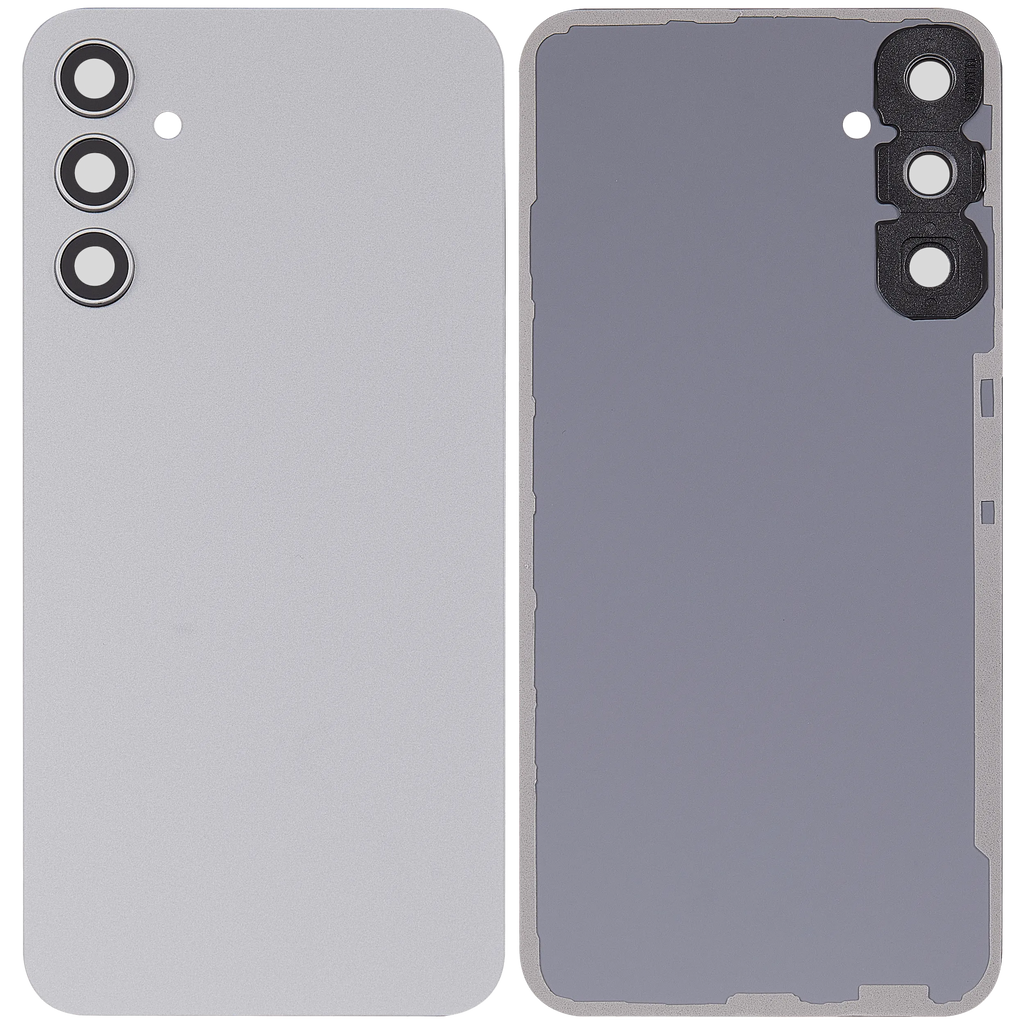 Backcover mit Camera Lens für Samsung Galaxy A34 5G (A346 / 2023) (ohne Logo) (Aftermarket Plus) (Silber)