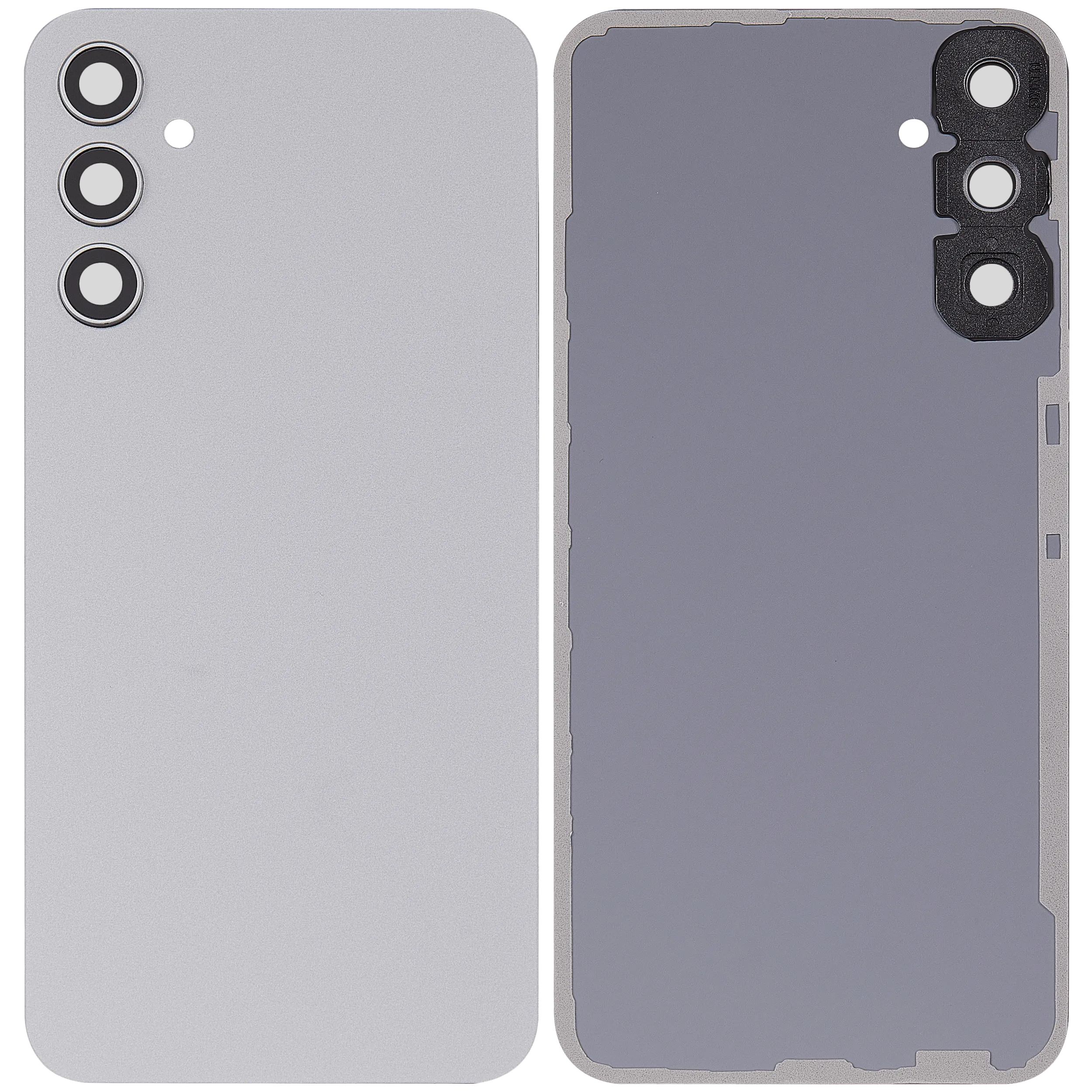 Backcover mit Camera Lens für Samsung Galaxy A34 5G (A346 / 2023) (ohne Logo) (Aftermarket Plus) (Silber)