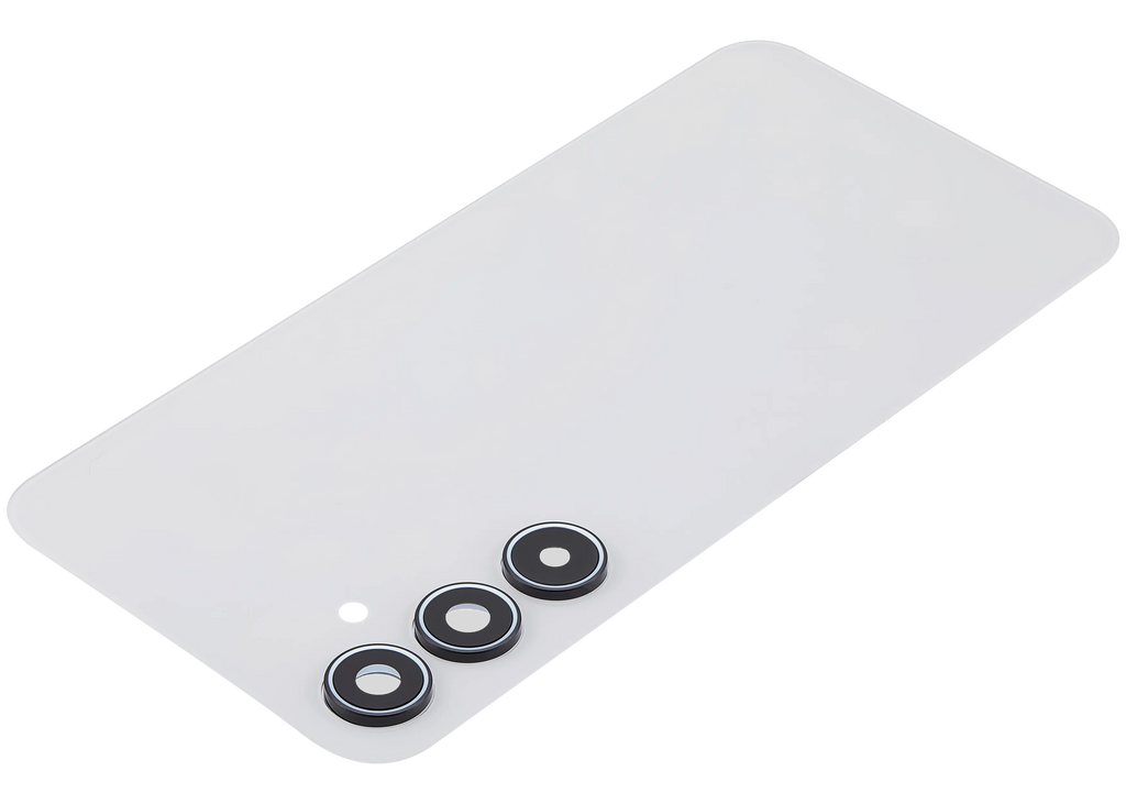 Backcover Glass mit Camera Lens für Samsung Galaxy A35 5G (A356 / 2024 (ohne Logo) (Aftermarket Plus) (Iceblue)
