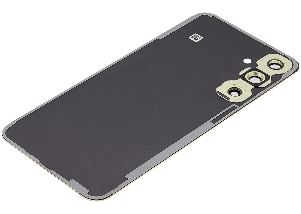 Backcover Glass mit Camera Lens für Samsung Galaxy A35 5G (A356 / 2024 (ohne Logo) (Aftermarket Plus) (Lemon)