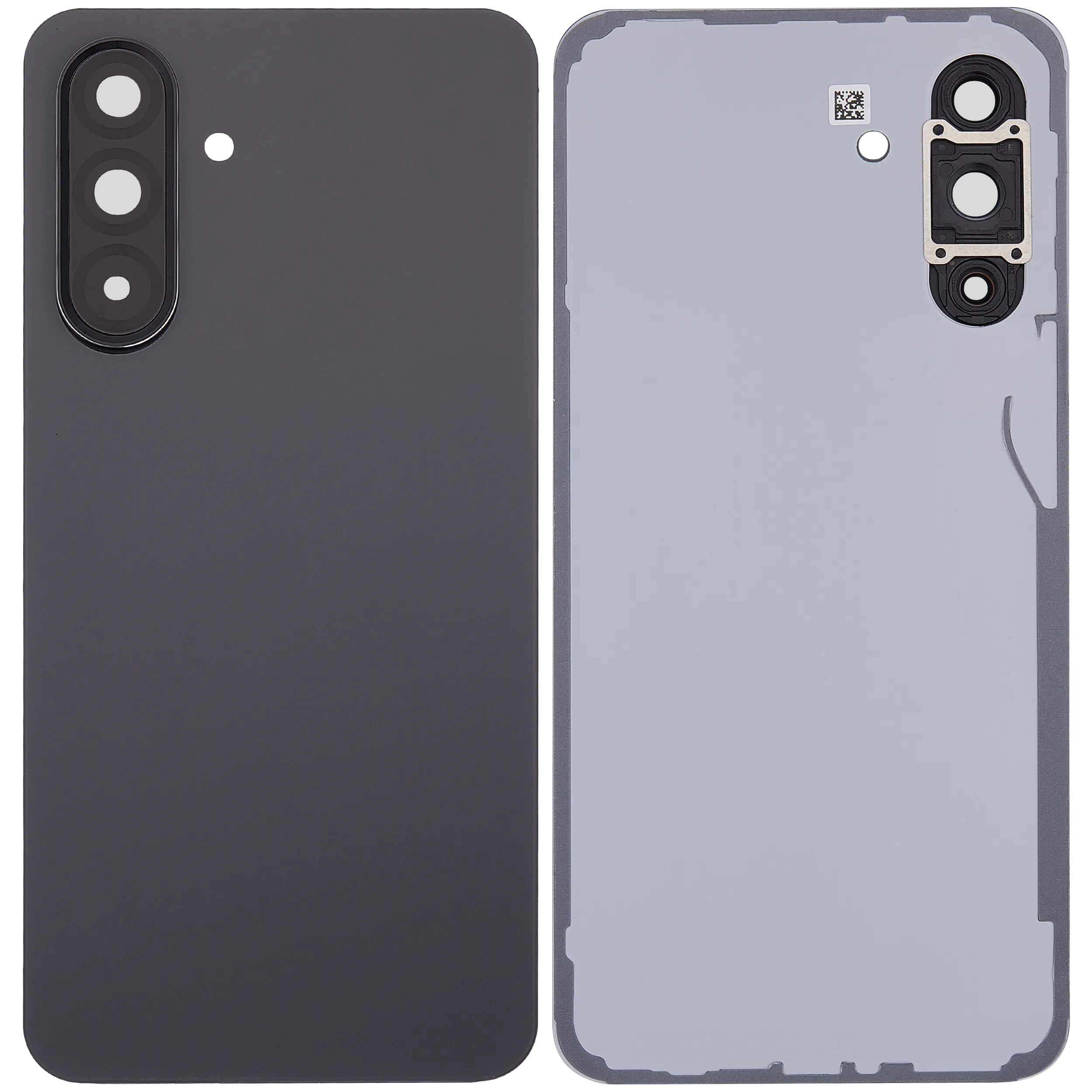 Backcover Glass mit Camera Lens für Samsung Galaxy A36 5G (A366 / 2025) (ohne Logo) (Aftermarket Plus) (Schwarz)