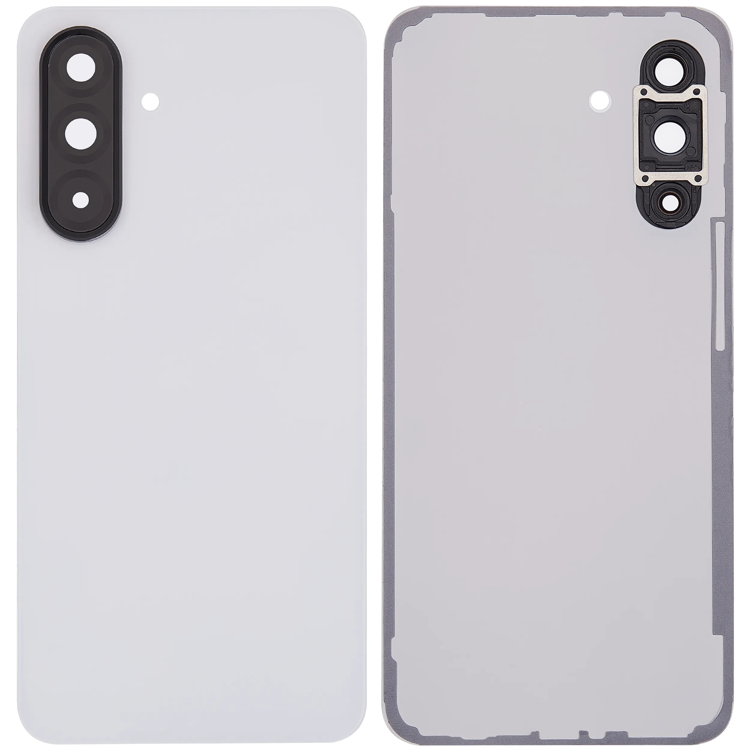 Backcover Glass mit Camera Lens für Samsung Galaxy A36 5G (A366 / 2025) (ohne Logo) (Aftermarket Plus) (Weiß)