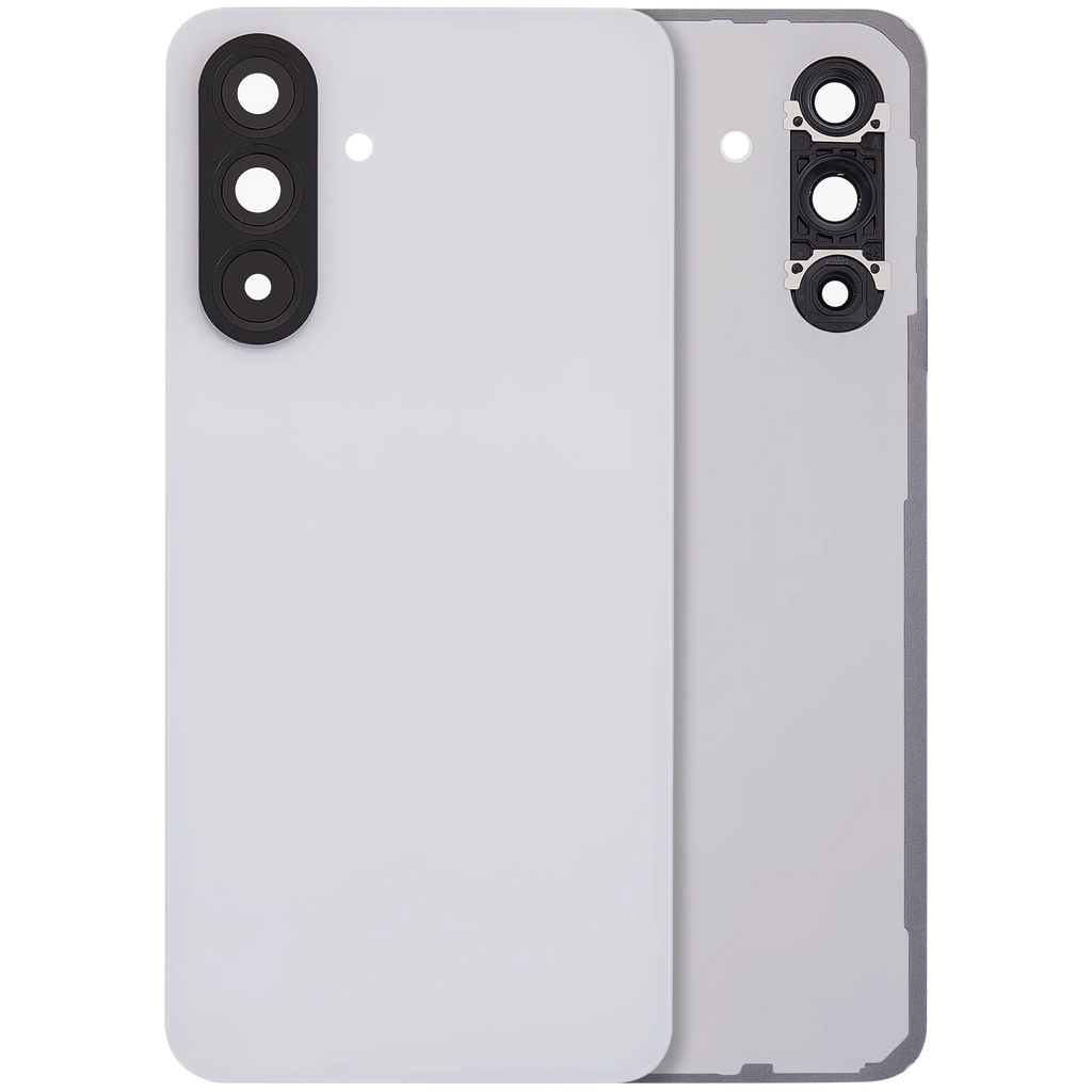 Backcover Glass mit Camera Lens für Samsung Galaxy A56 5G (A566 / 2025) (ohne Logo) (Aftermarket Plus) (Lightgray)