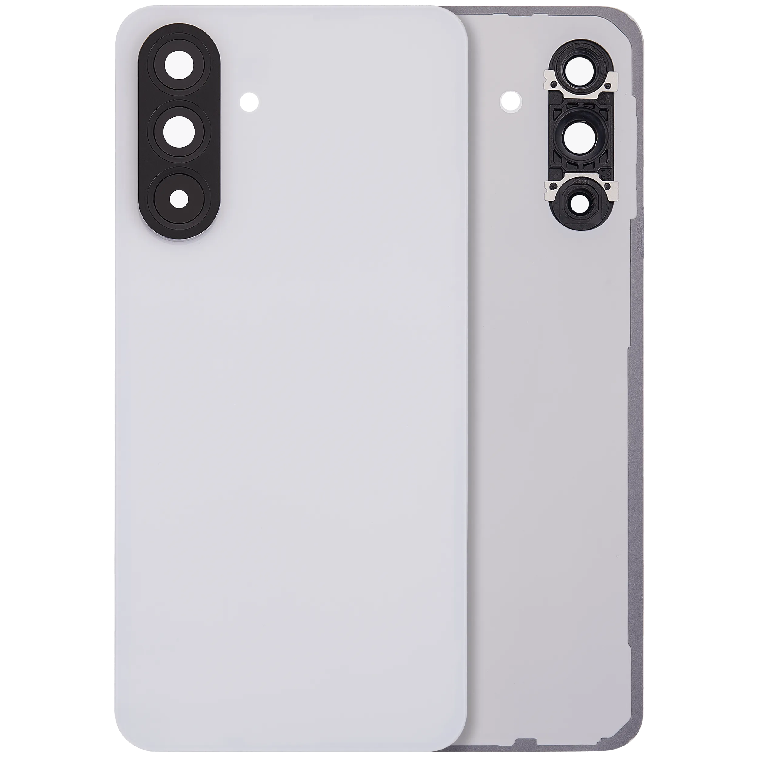 Backcover Glass mit Camera Lens für Samsung Galaxy A56 5G (A566 / 2025) (ohne Logo) (Aftermarket Plus) (Lightgray)