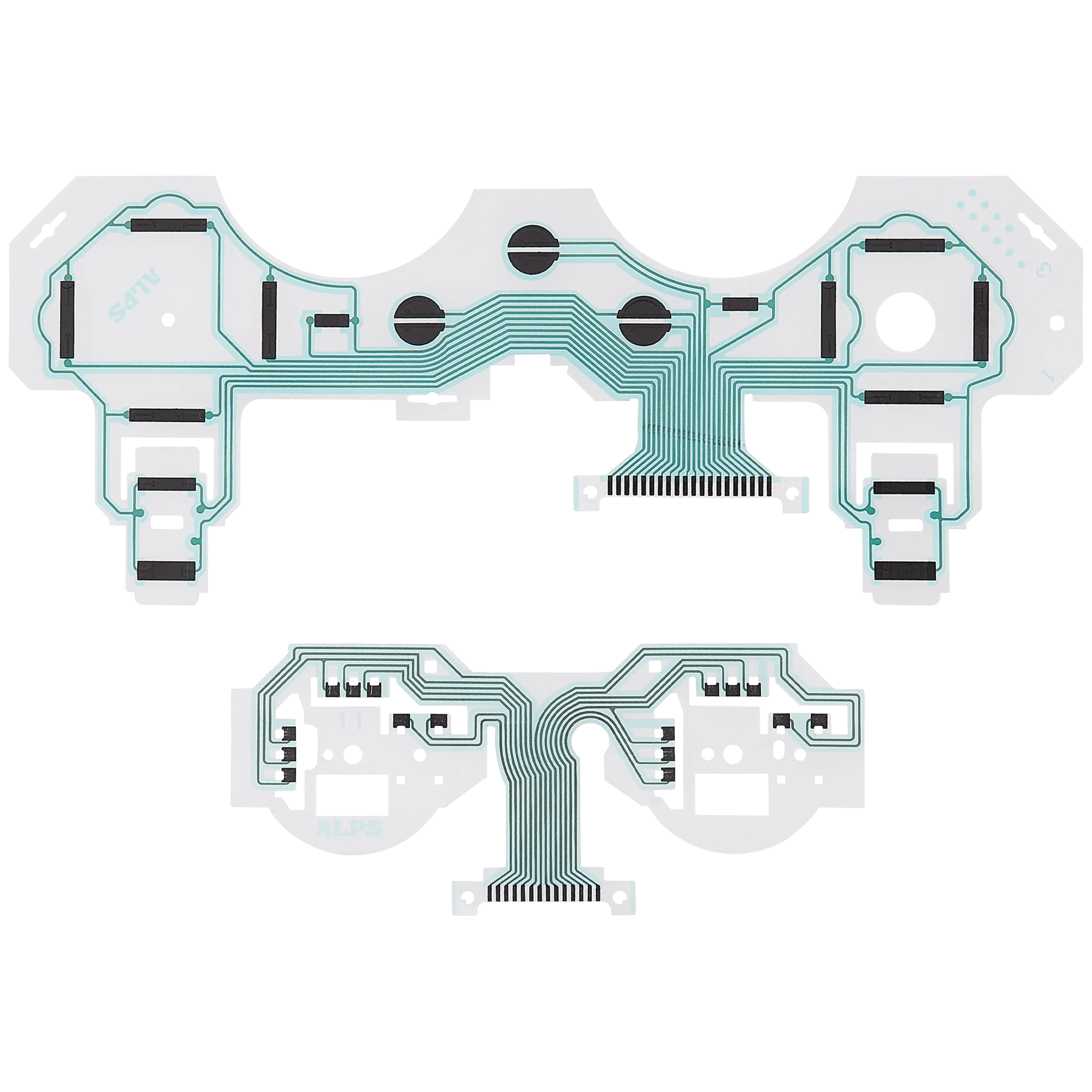 Conductive Film Keypad Ribbon Cable für PlayStation 3 Controller CECH-ZC2U (Model：SA1QW224A / SA1Q222A) (2 Pack)