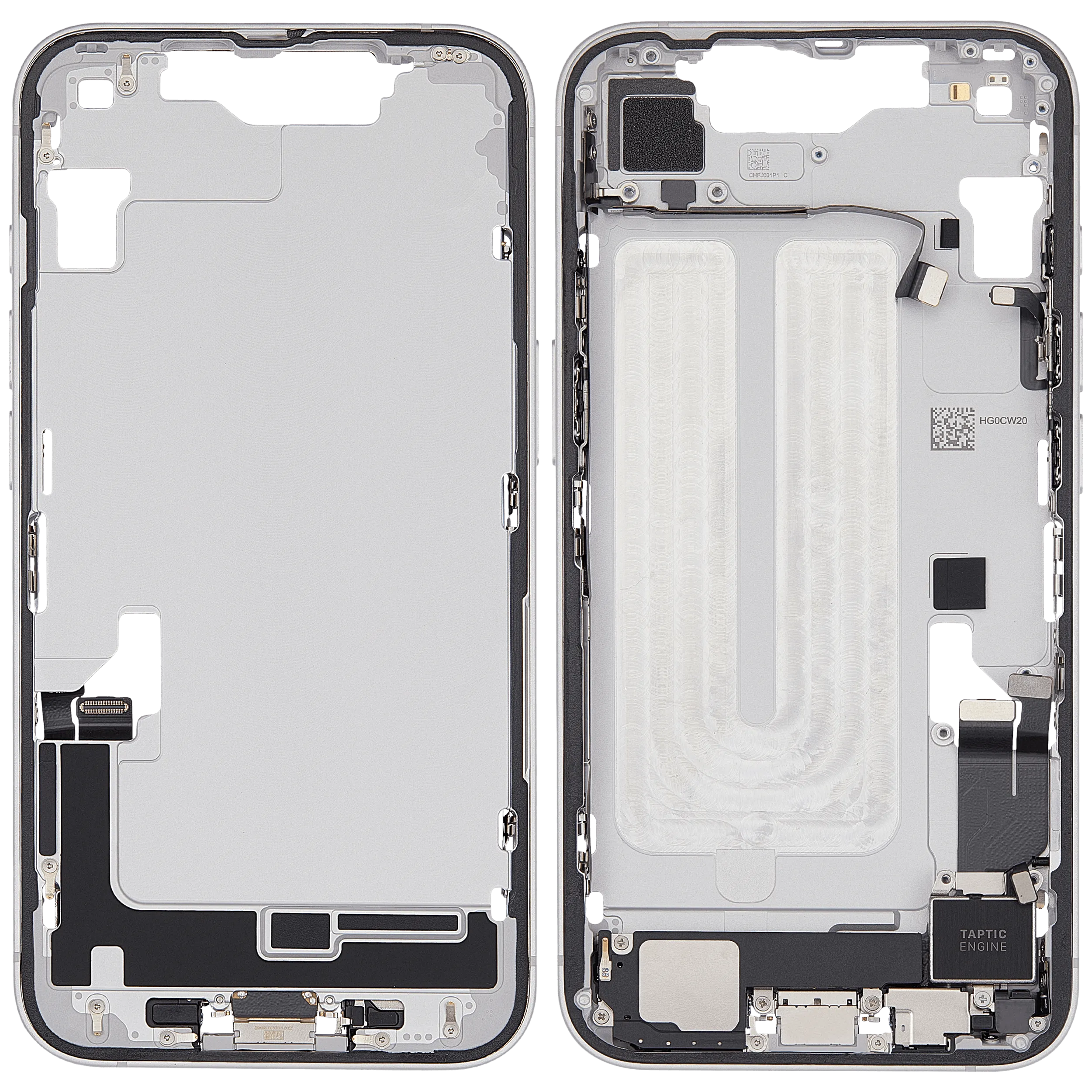 Original Apple-Ausbau B gebraucht – iPhone 16e / 17e EU / Rahmen Weiß