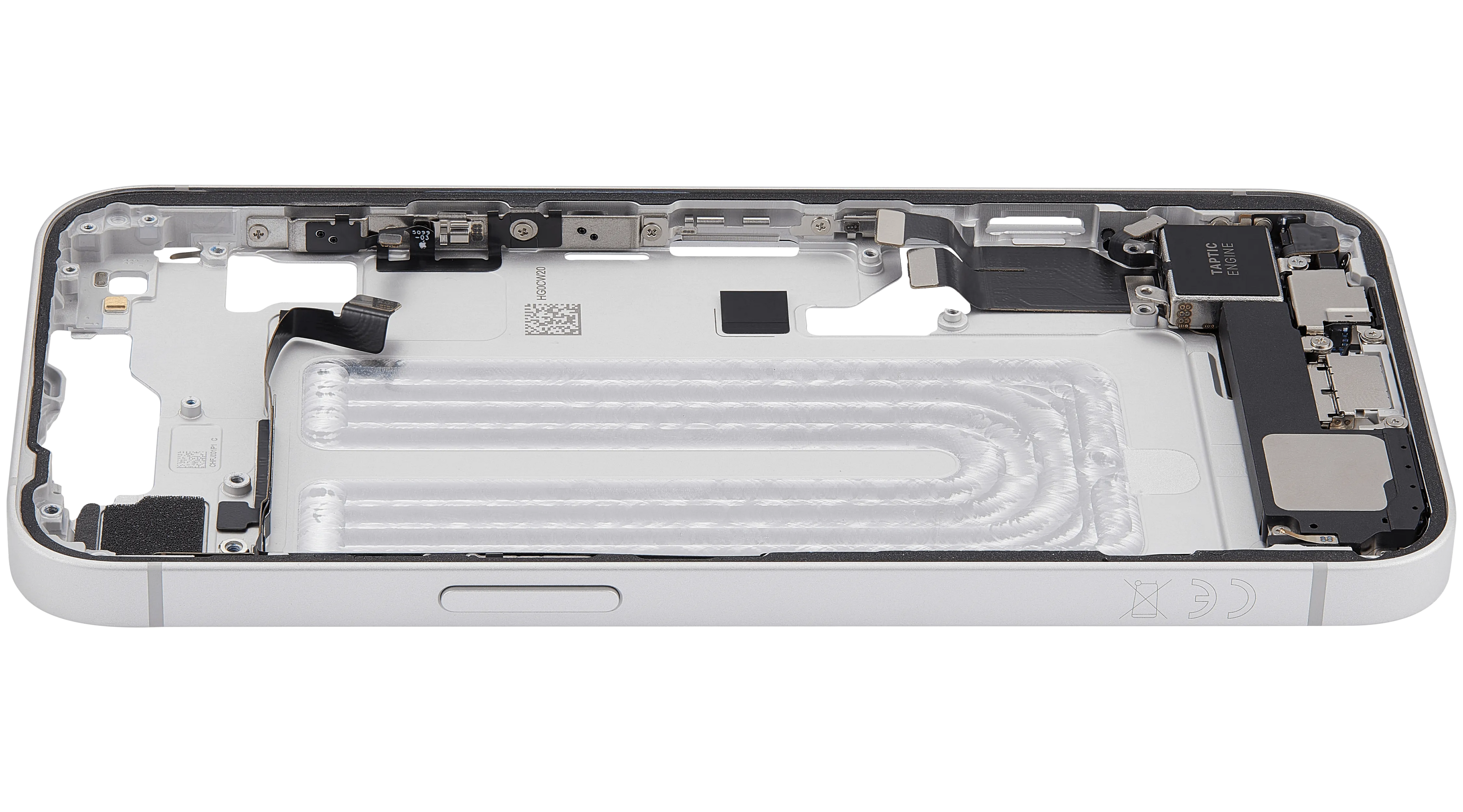 Original Apple-Ausbau B gebraucht – iPhone 16e / 17e EU / Rahmen Weiß
