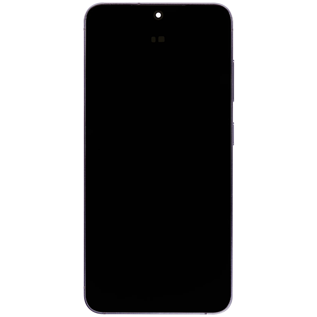 OLED-Display mit Rahmen für Samsung Galaxy S24 5G (US & Internationale Version) (Aftermarket Plus) (Cobalt Violet)