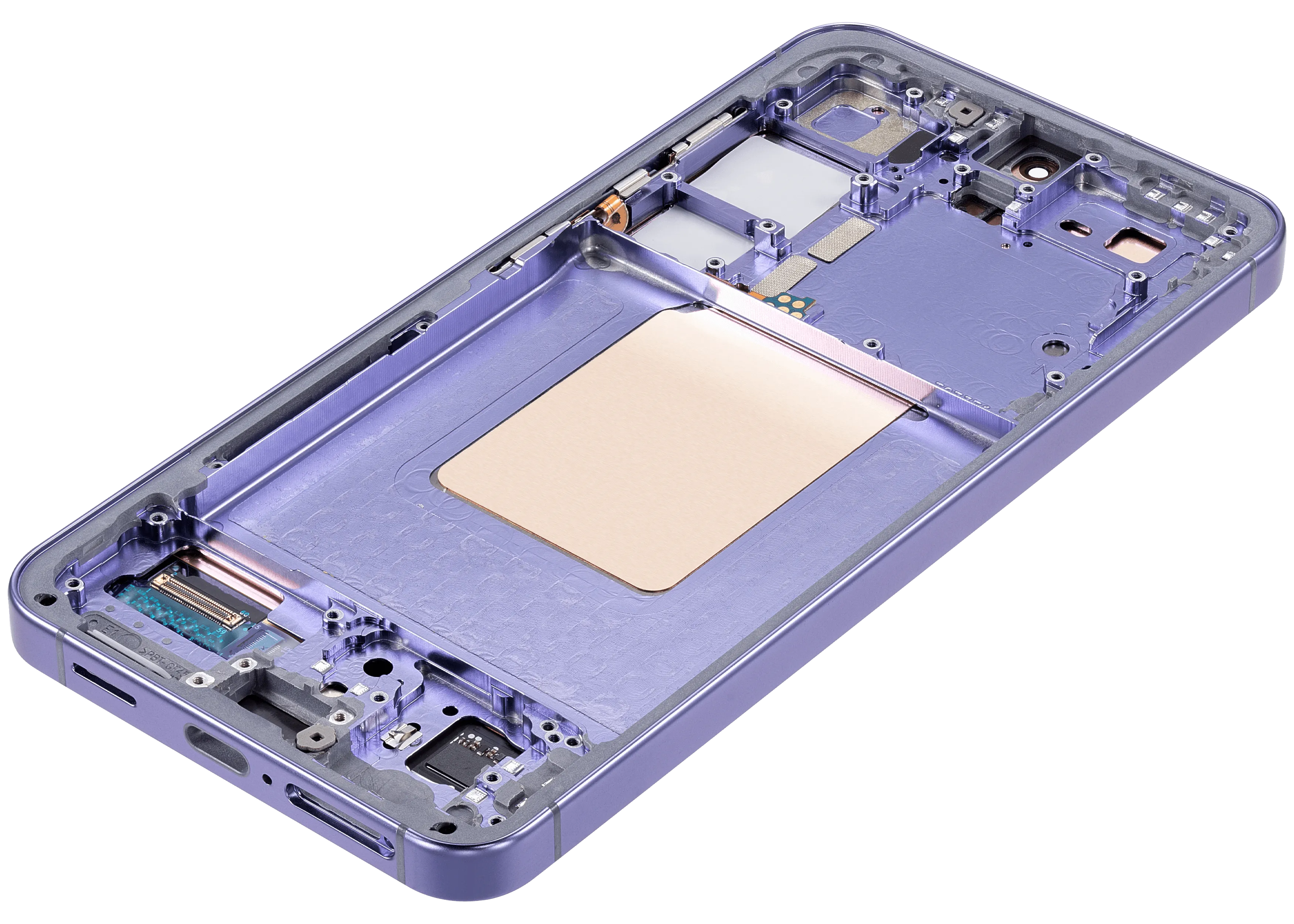 OLED-Display mit Rahmen für Samsung Galaxy S24 5G (US & Internationale Version) (Aftermarket Plus) (Cobalt Violet)