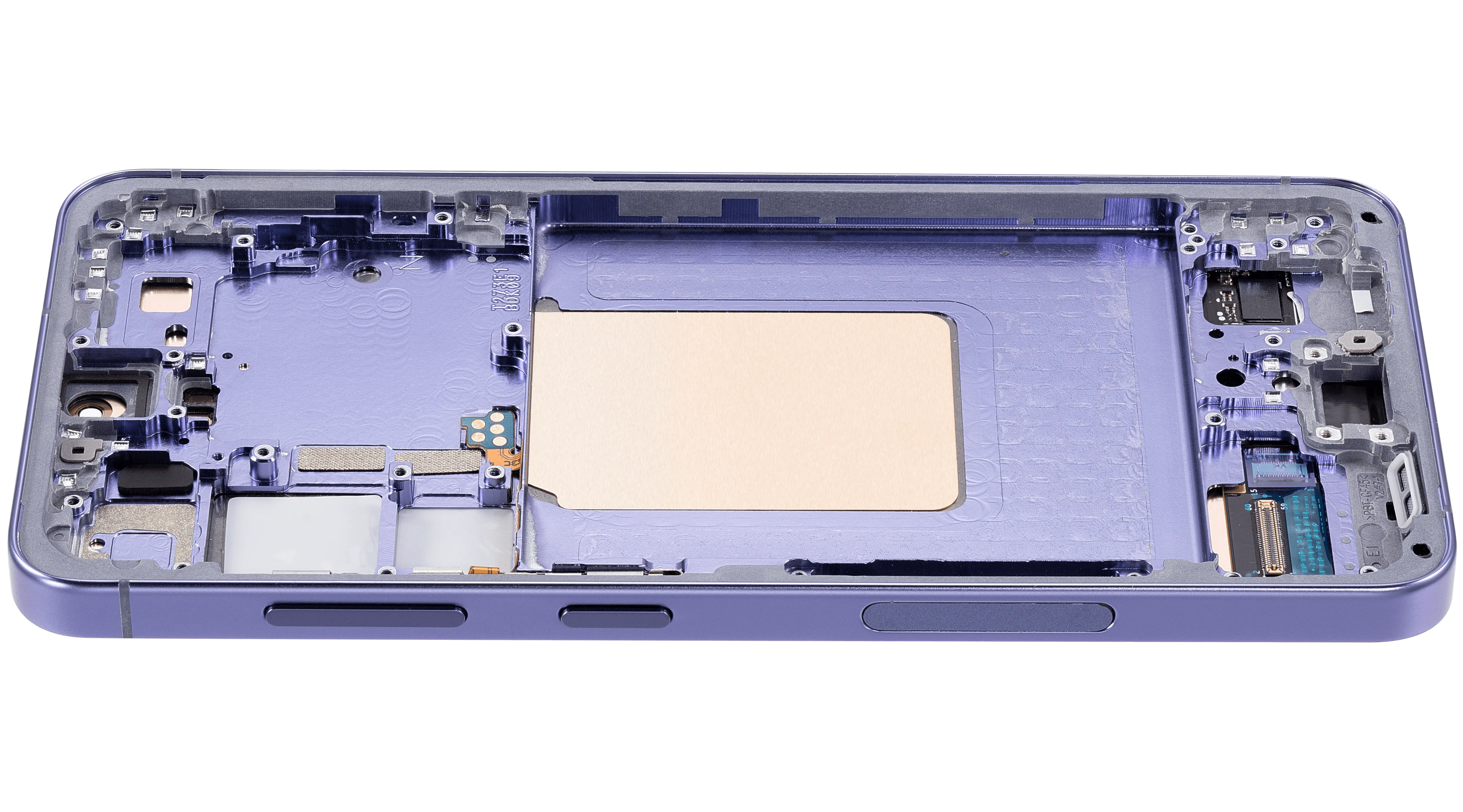 OLED-Display mit Rahmen für Samsung Galaxy S24 5G (US & Internationale Version) (Aftermarket Plus) (Cobalt Violet)