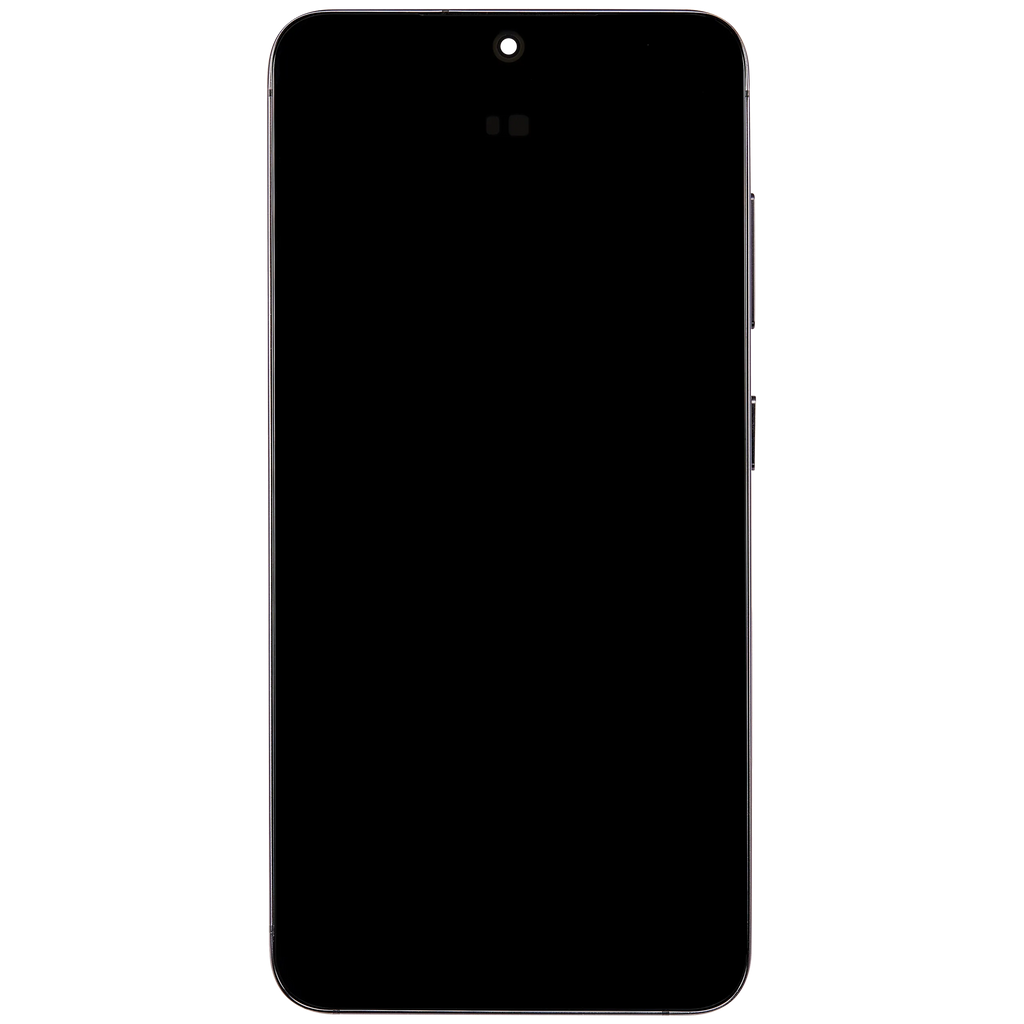 OLED-Display mit Rahmen für Samsung Galaxy S24 5G (US & Internationale Version) (Aftermarket Plus) (Onyx Black)