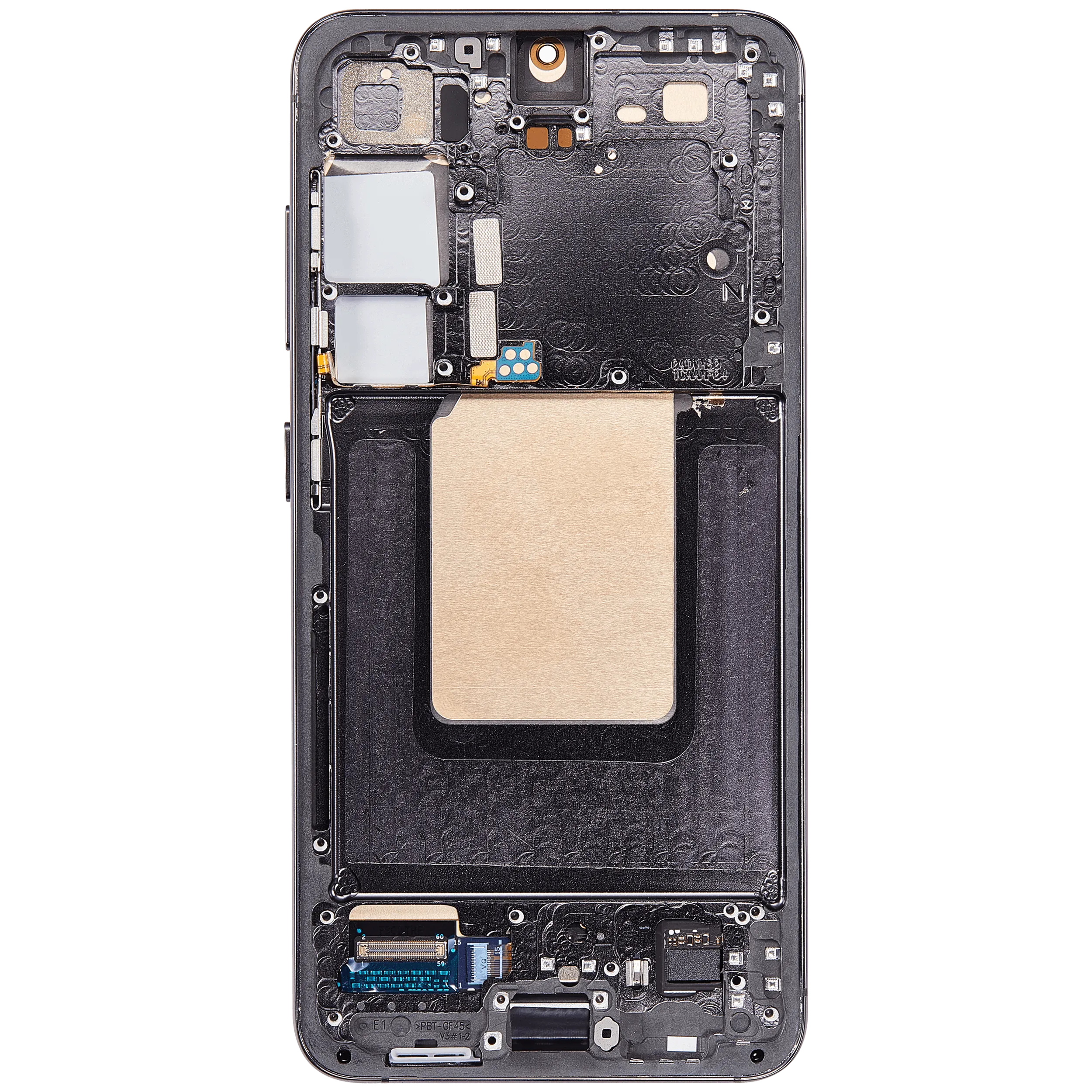 OLED-Display mit Rahmen für Samsung Galaxy S24 5G (US & Internationale Version) (Aftermarket Plus) (Onyx Black)