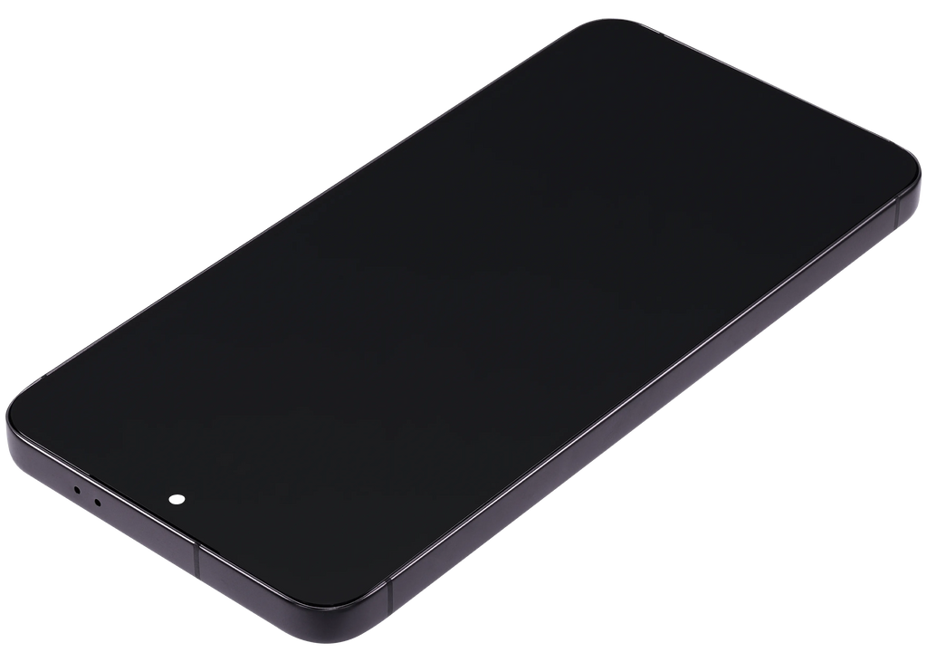 OLED-Display mit Rahmen für Samsung Galaxy S24 5G (US & Internationale Version) (Aftermarket Plus) (Onyx Black)