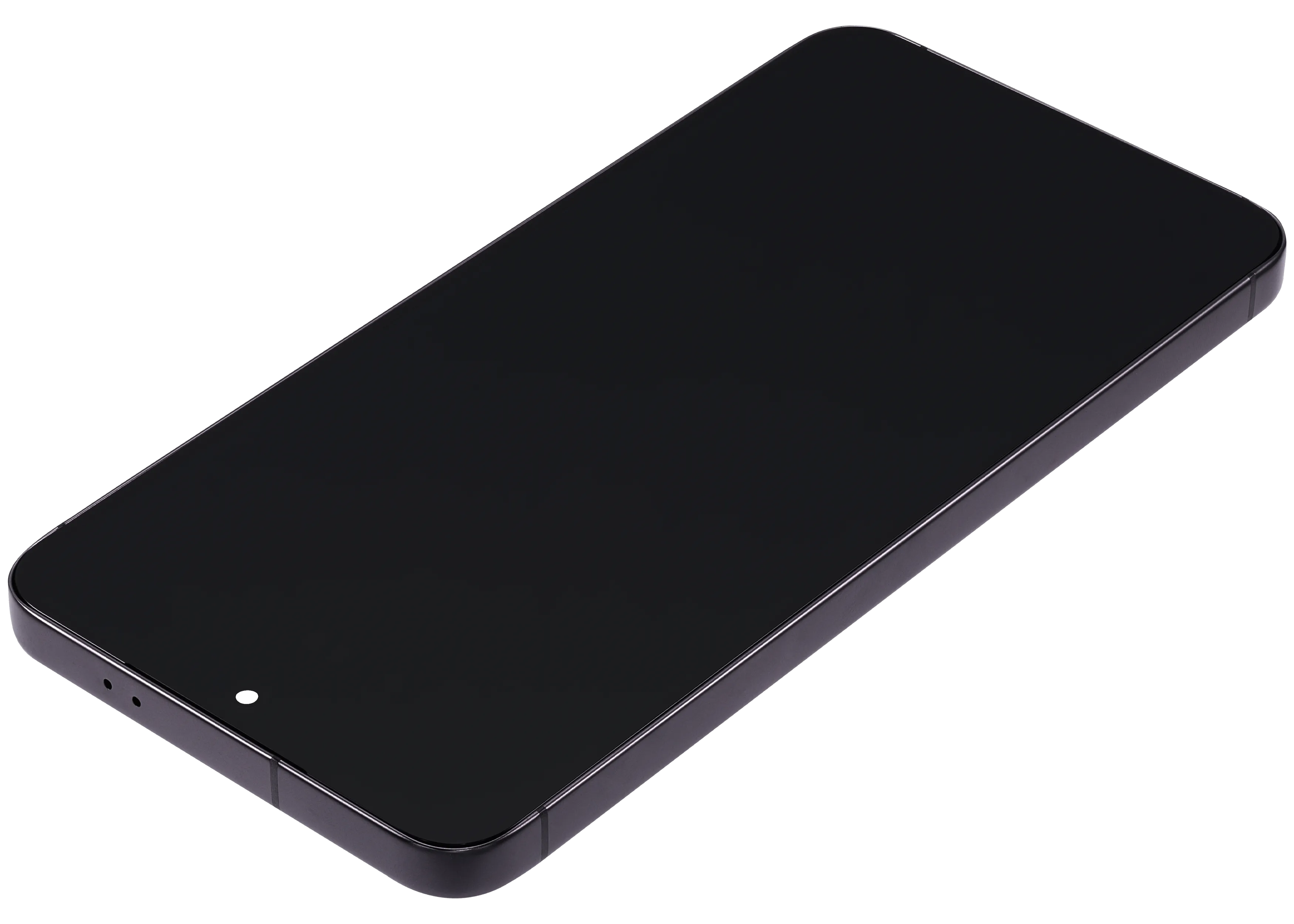 OLED-Display mit Rahmen für Samsung Galaxy S24 5G (US & Internationale Version) (Aftermarket Plus) (Onyx Black)