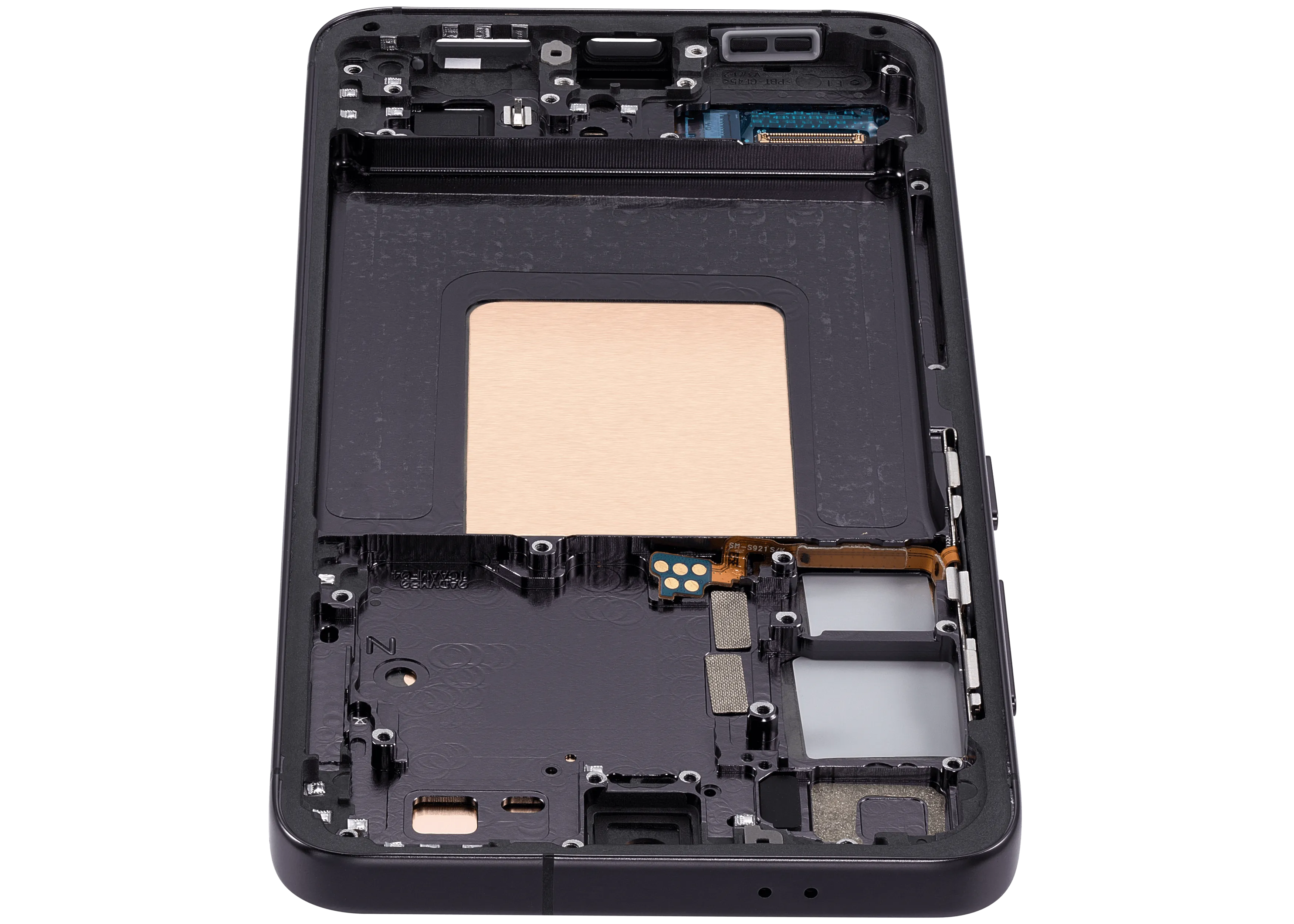 OLED-Display mit Rahmen für Samsung Galaxy S24 5G (US & Internationale Version) (Aftermarket Plus) (Onyx Black)