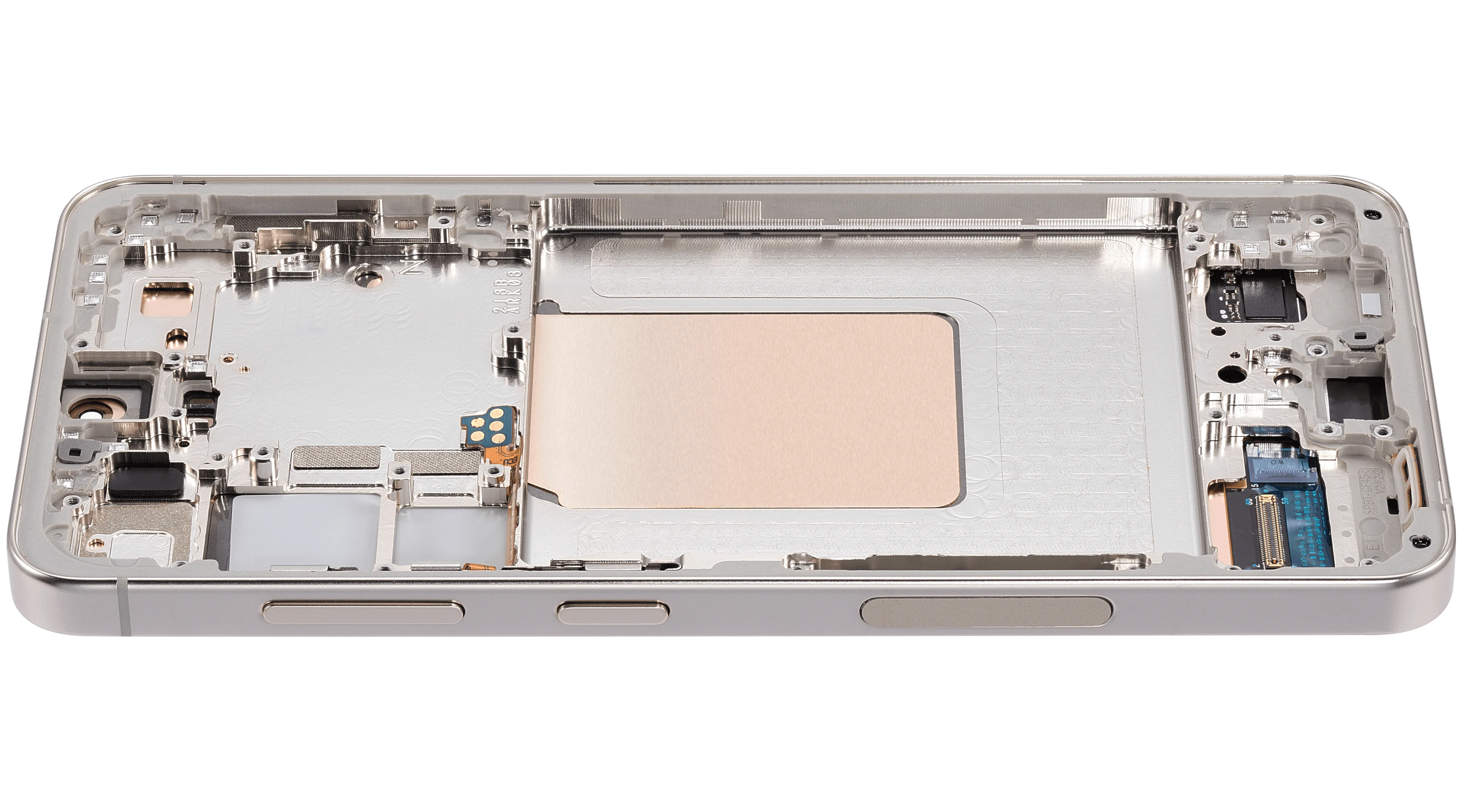 OLED-Display mit Rahmen für Samsung Galaxy S24 5G (US & Internationale Version) (Aftermarket Plus) (Amber Yellow)