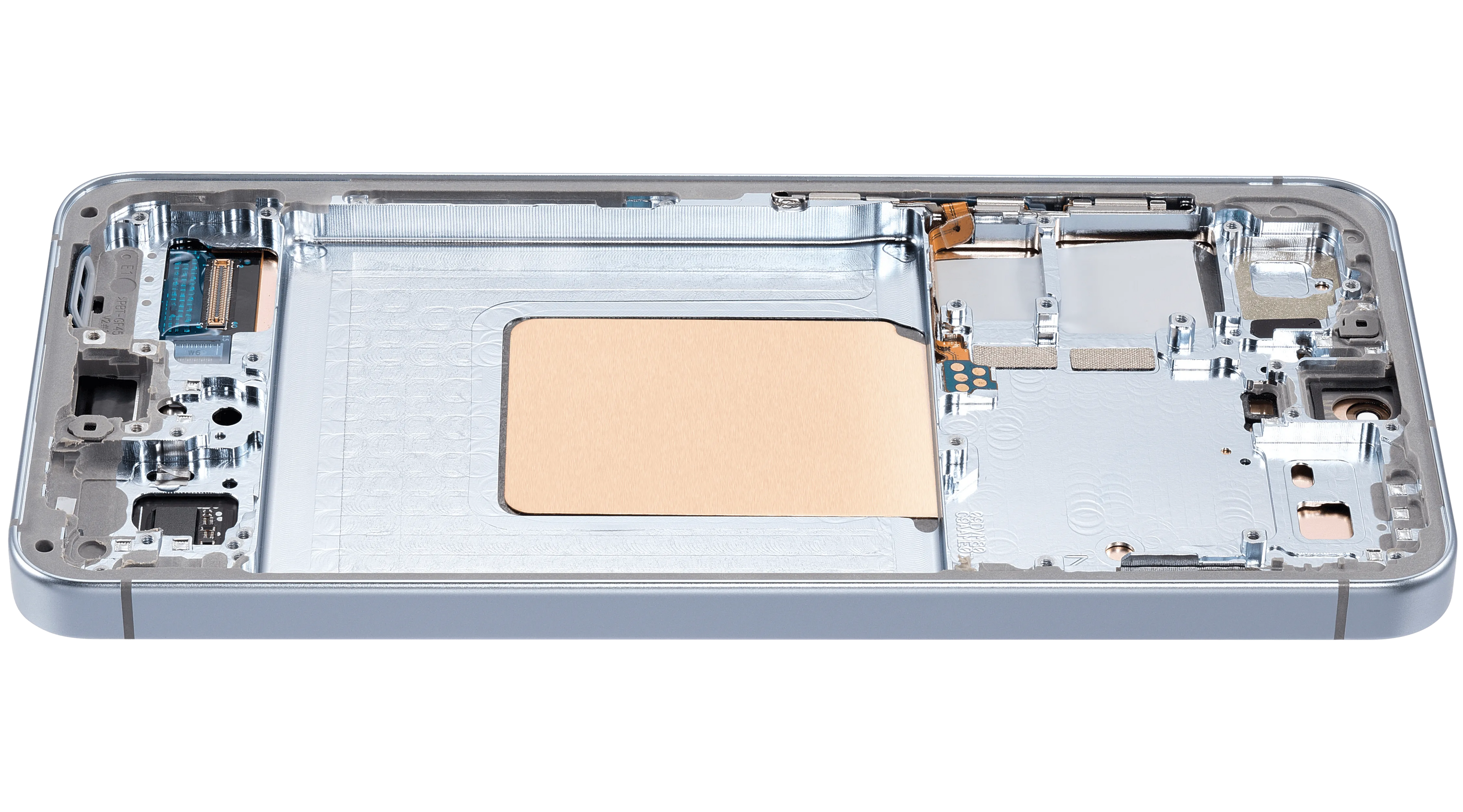 OLED-Display mit Rahmen für Samsung Galaxy S24 5G (US & Internationale Version) (Aftermarket Plus) (Sapphire Blue)