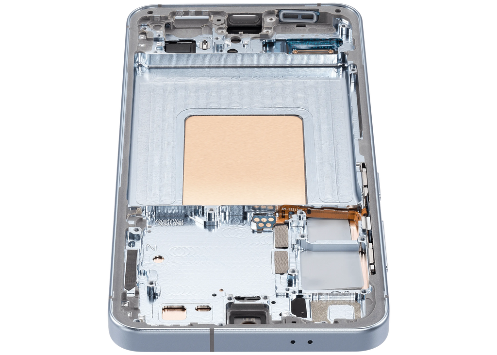 OLED-Display mit Rahmen für Samsung Galaxy S24 5G (US & Internationale Version) (Aftermarket Plus) (Sapphire Blue)