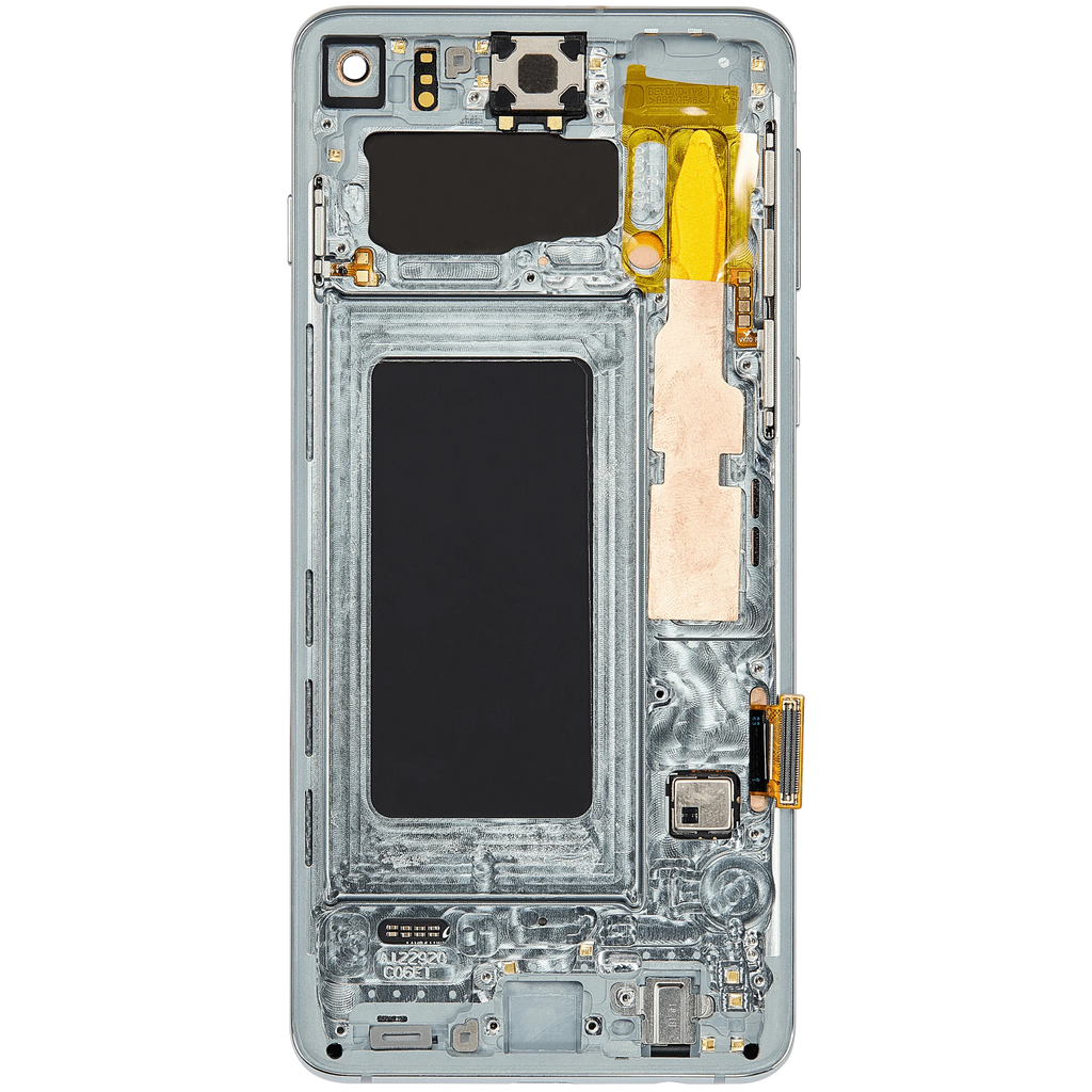 OLED-Display mit Rahmen für Samsung Galaxy S10 (Aftermarket Plus) (Prism Green)