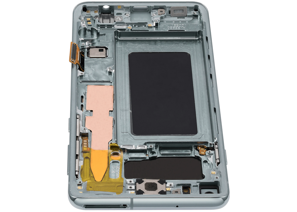 OLED-Display mit Rahmen für Samsung Galaxy S10 (Aftermarket Plus) (Prism Green)