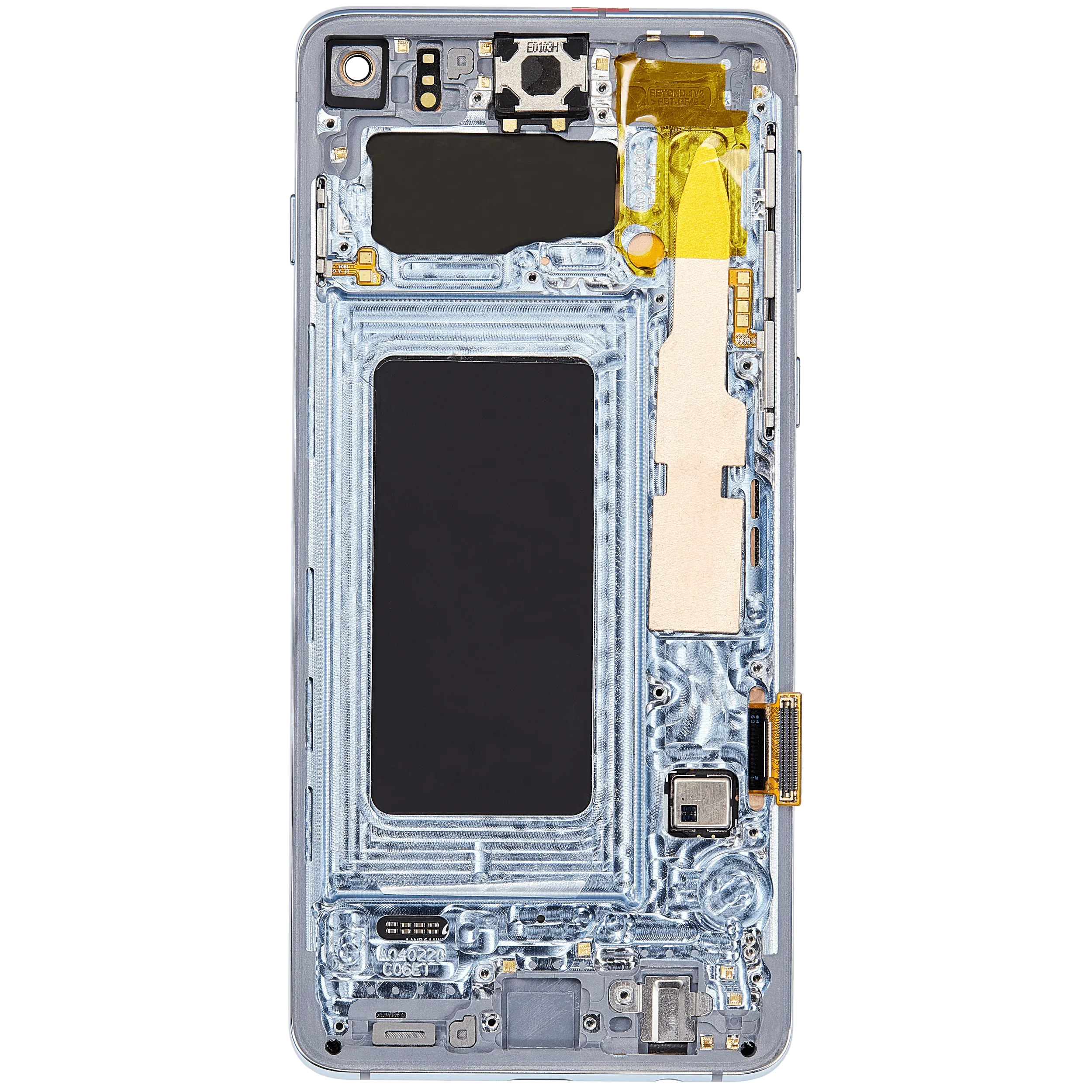 OLED-Display mit Rahmen für Samsung Galaxy S10 (Aftermarket Plus) (Prism Blue)