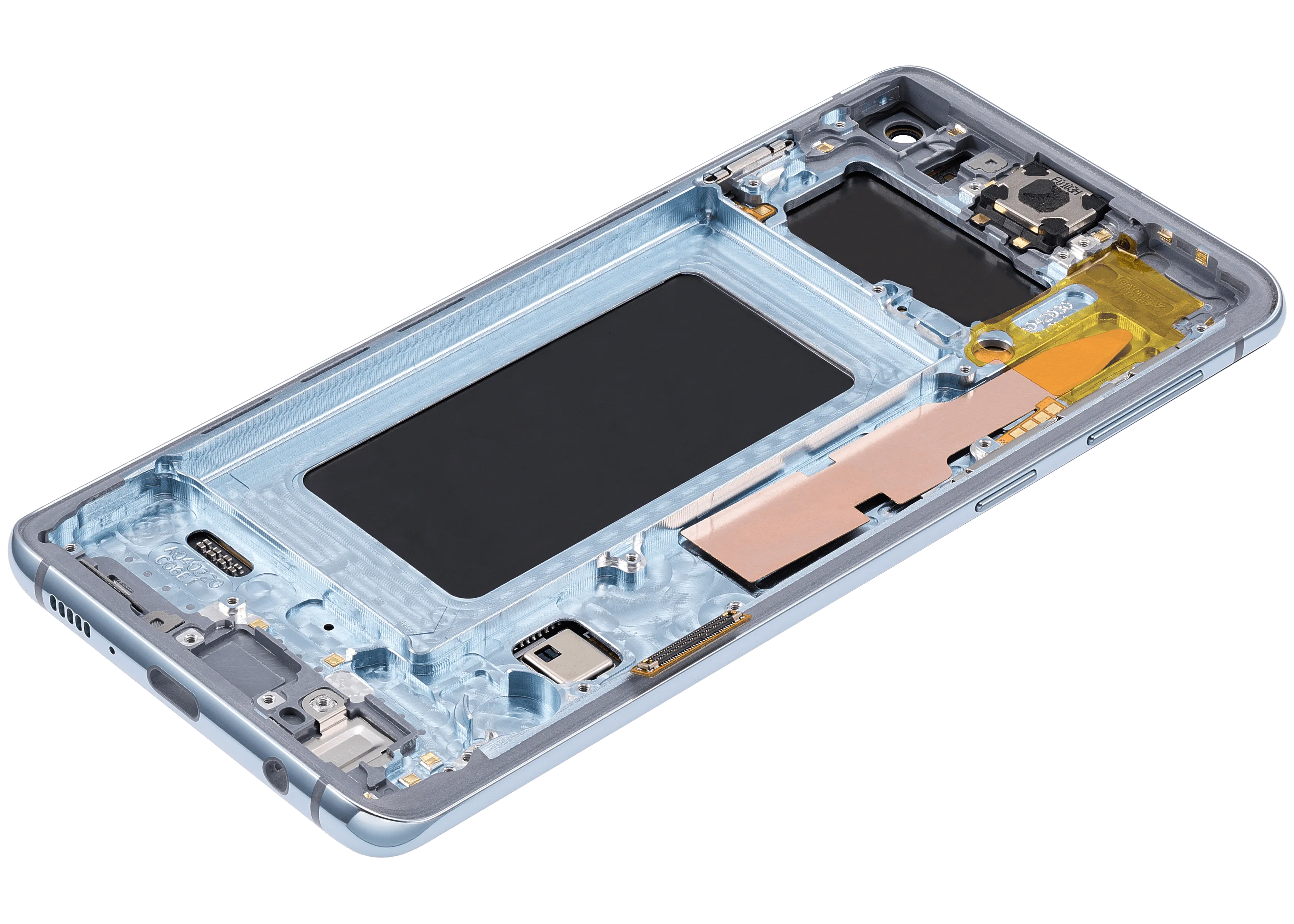 OLED-Display mit Rahmen für Samsung Galaxy S10 (Aftermarket Plus) (Prism Blue)