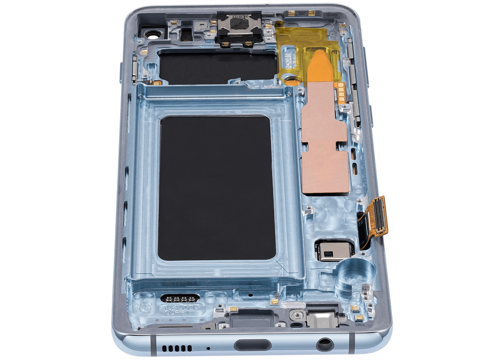 OLED-Display mit Rahmen für Samsung Galaxy S10 (Aftermarket Plus) (Prism Blue)