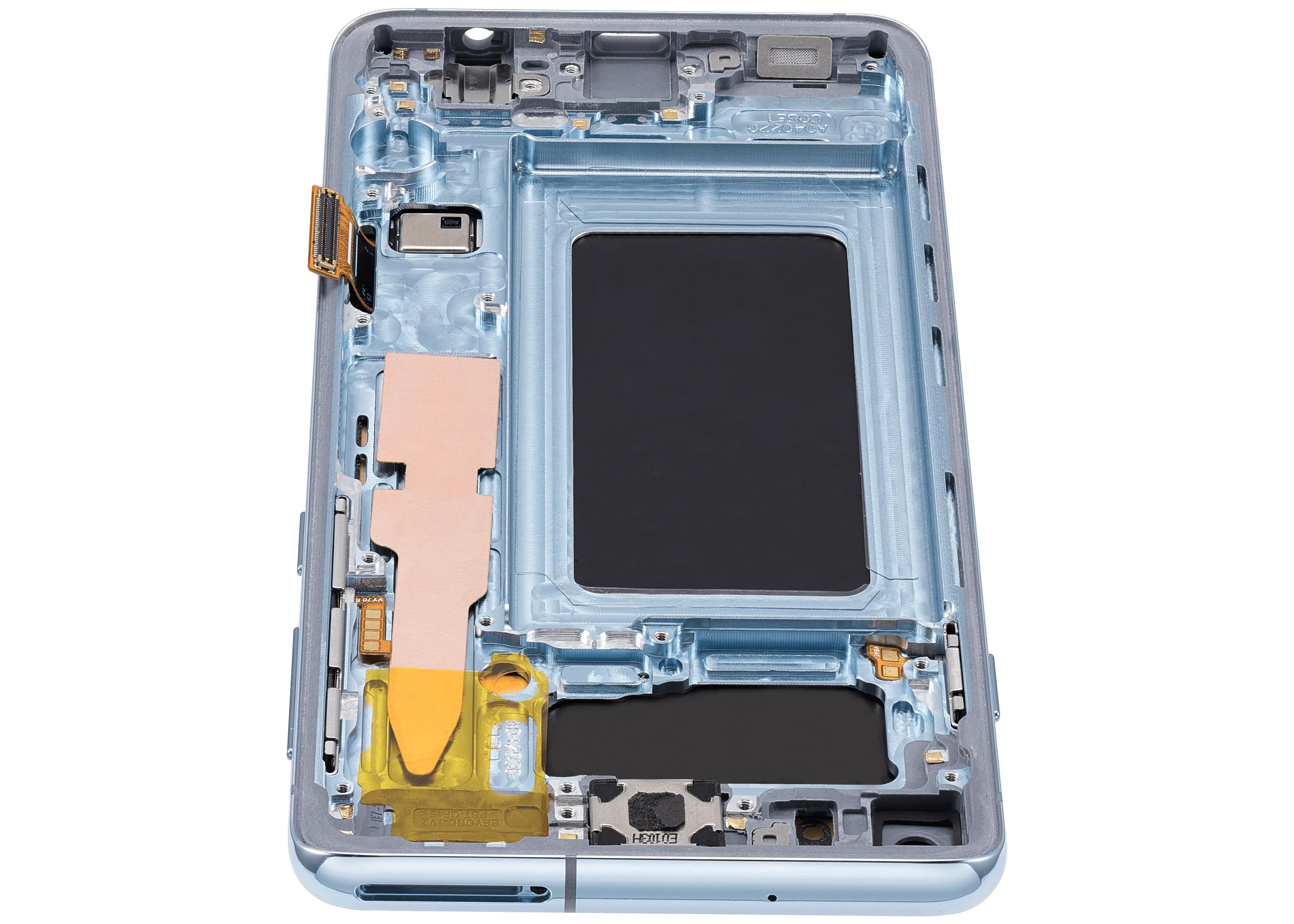 OLED-Display mit Rahmen für Samsung Galaxy S10 (Aftermarket Plus) (Prism Blue)