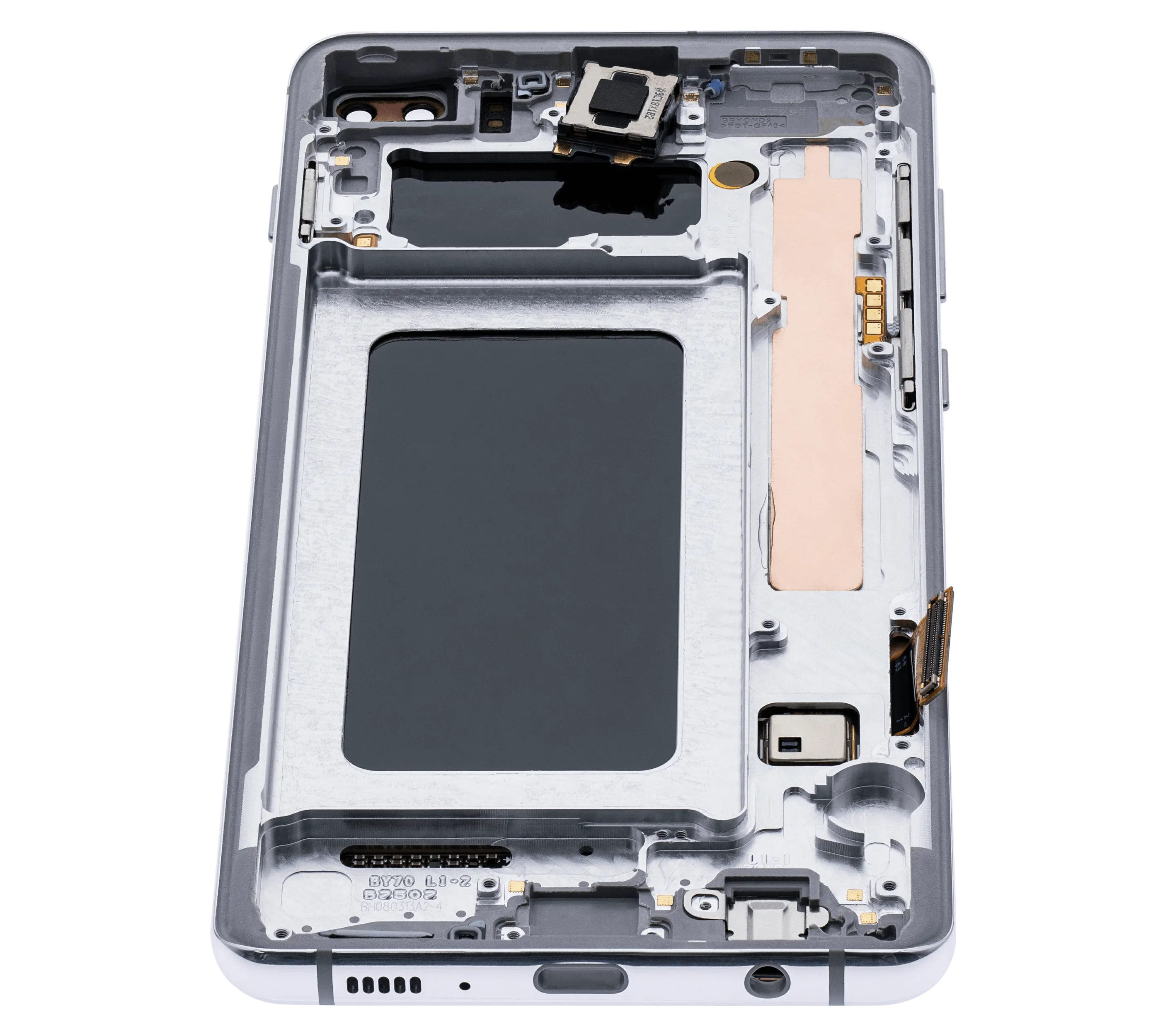 OLED-Display mit Rahmen für Samsung Galaxy S10 Plus (Aftermarket Plus) (Prism White)