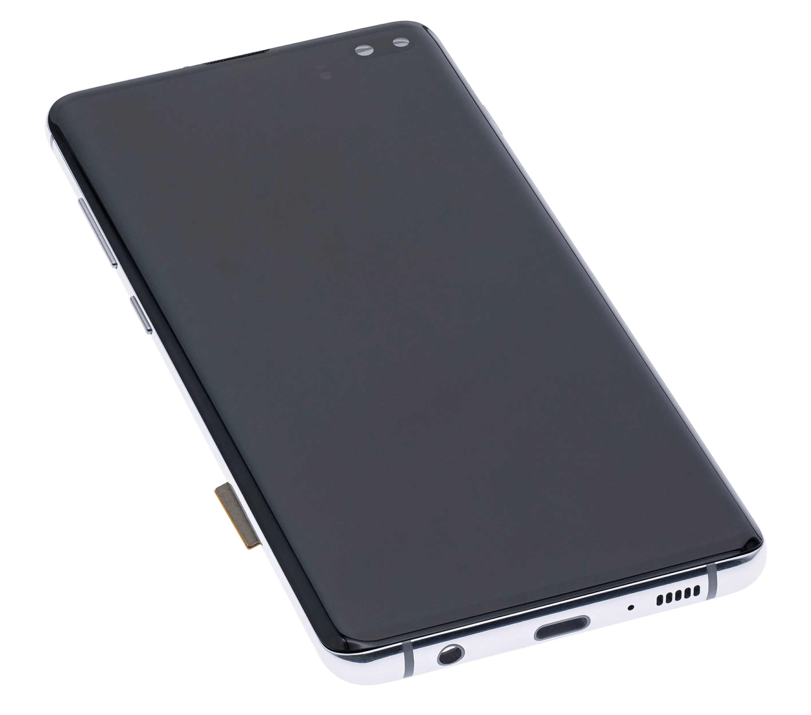 OLED-Display mit Rahmen für Samsung Galaxy S10 Plus (Aftermarket Plus) (Prism White)