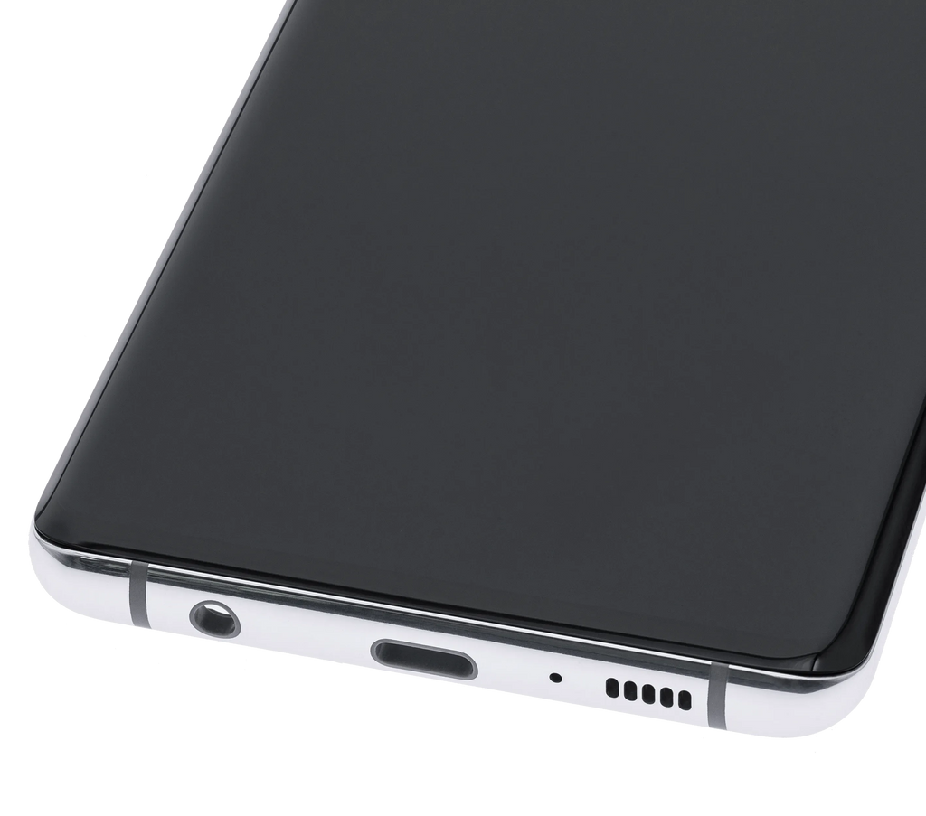 OLED-Display mit Rahmen für Samsung Galaxy S10 Plus (Aftermarket Plus) (Prism White)