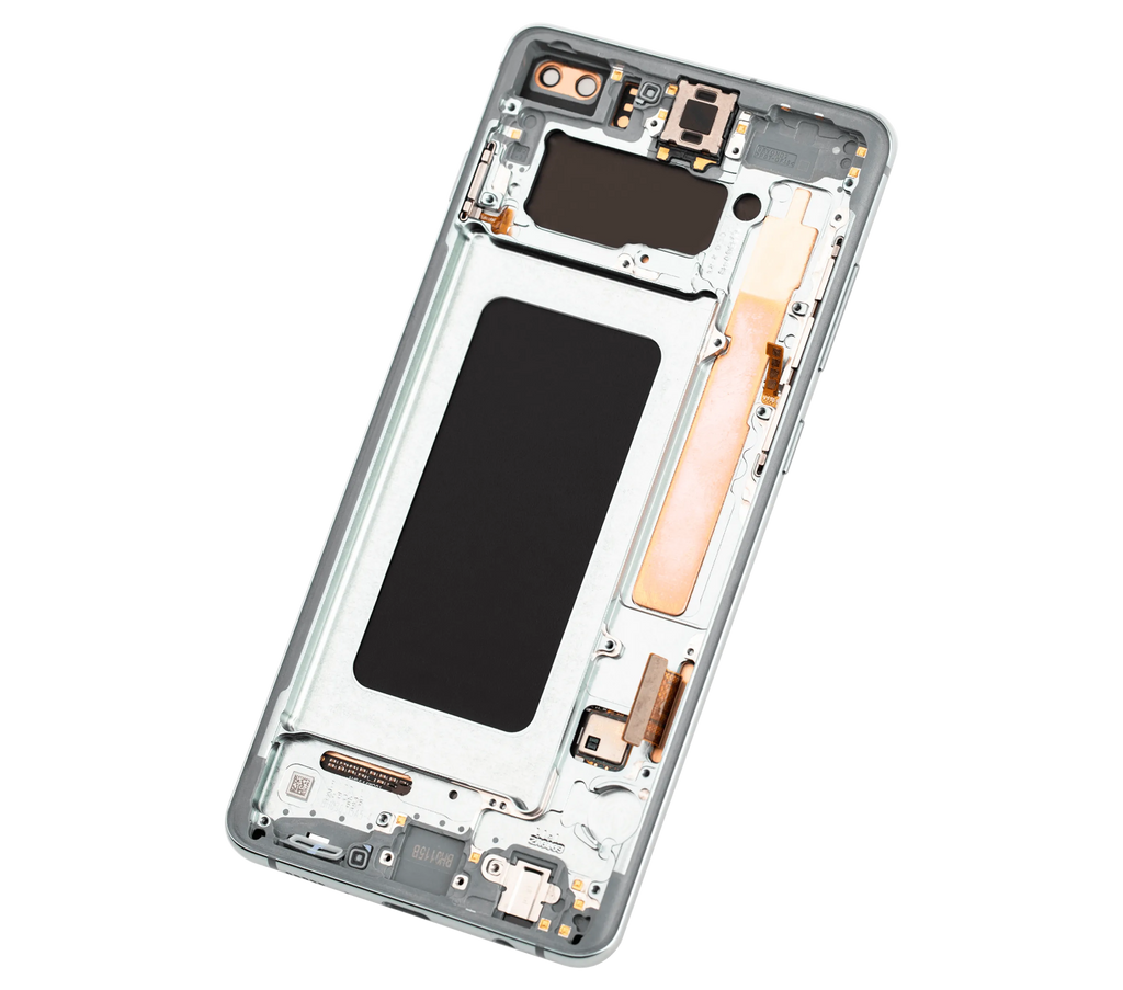 OLED-Display mit Rahmen für Samsung Galaxy S10 Plus (Aftermarket Plus) (Prism Green)