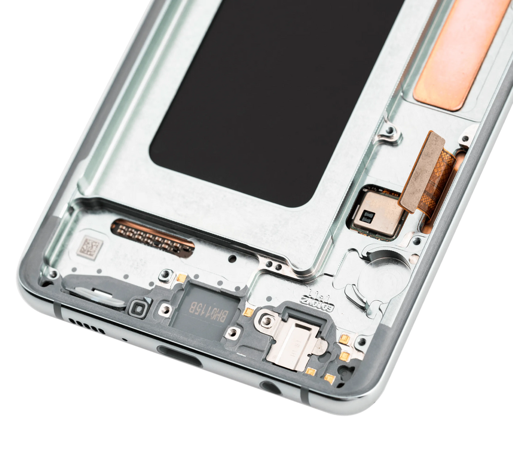 OLED-Display mit Rahmen für Samsung Galaxy S10 Plus (Aftermarket Plus) (Prism Green)