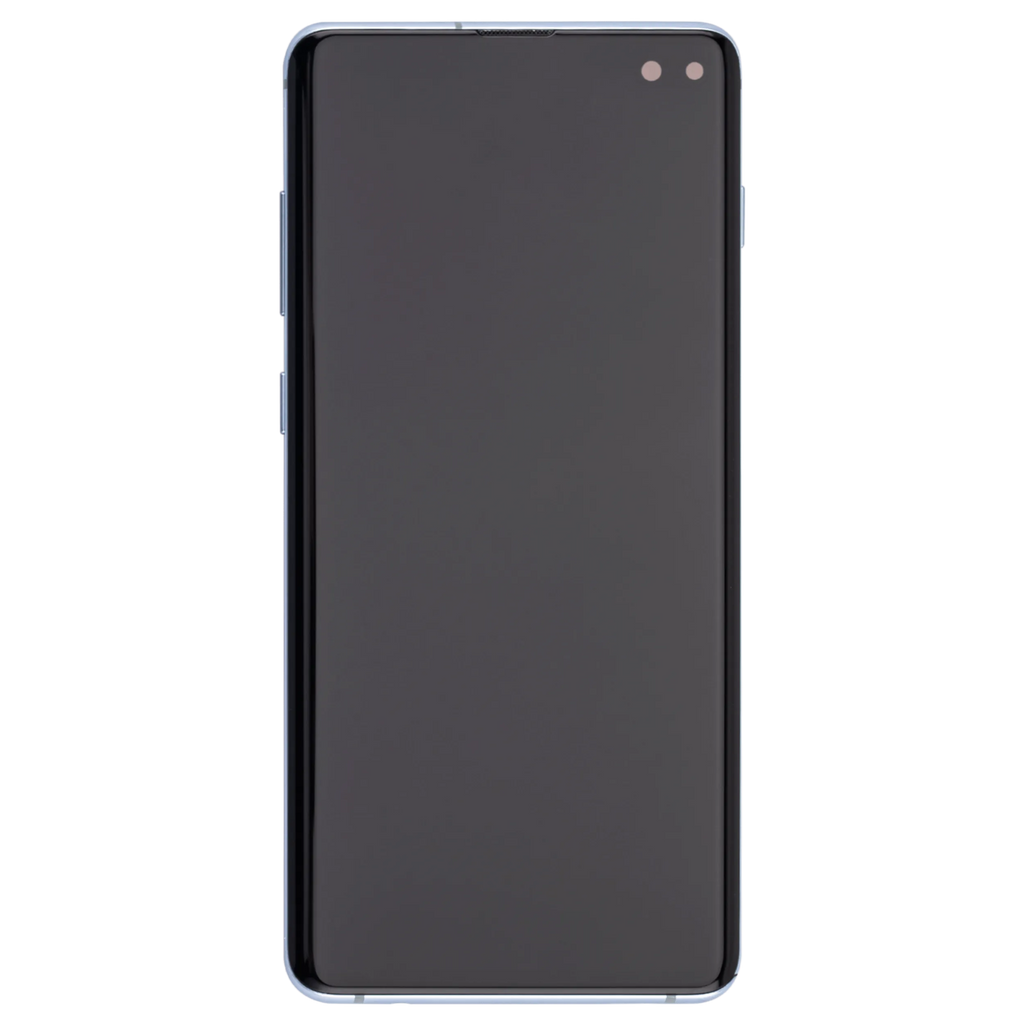 OLED-Display mit Rahmen für Samsung Galaxy S10 Plus (Aftermarket Plus) (Prism Blue)