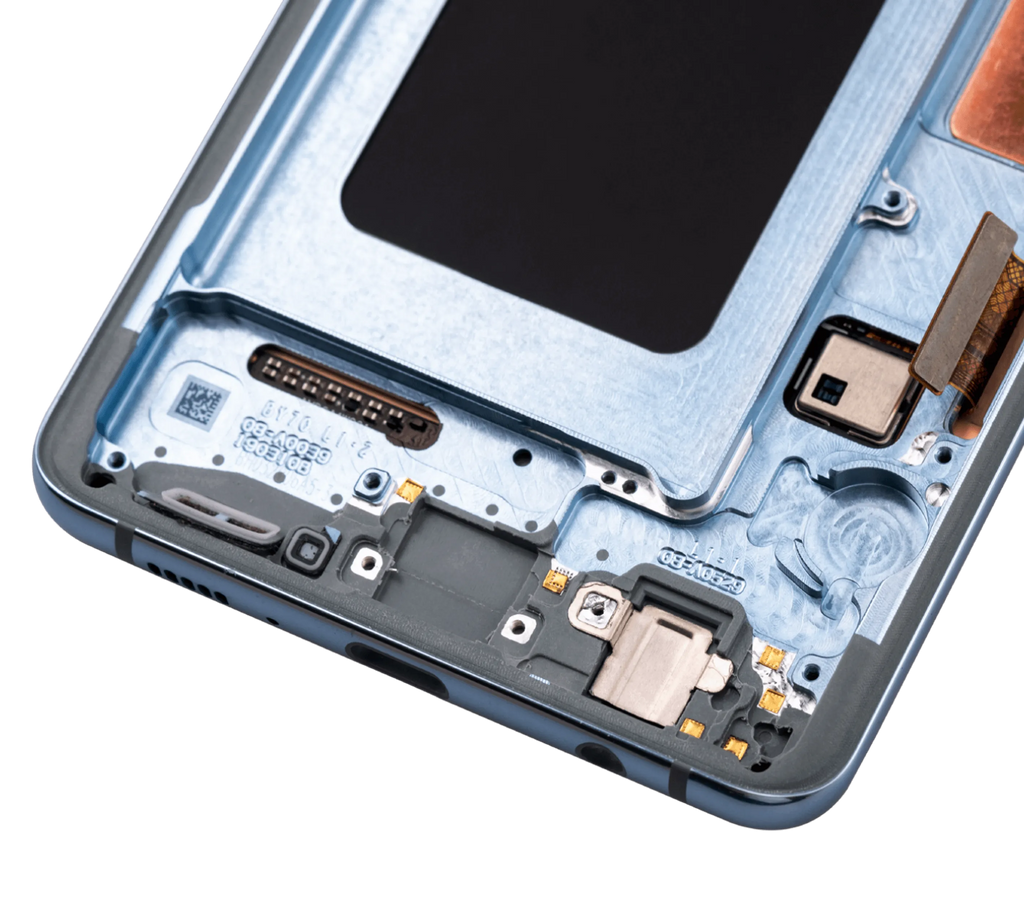 OLED-Display mit Rahmen für Samsung Galaxy S10 Plus (Aftermarket Plus) (Prism Blue)