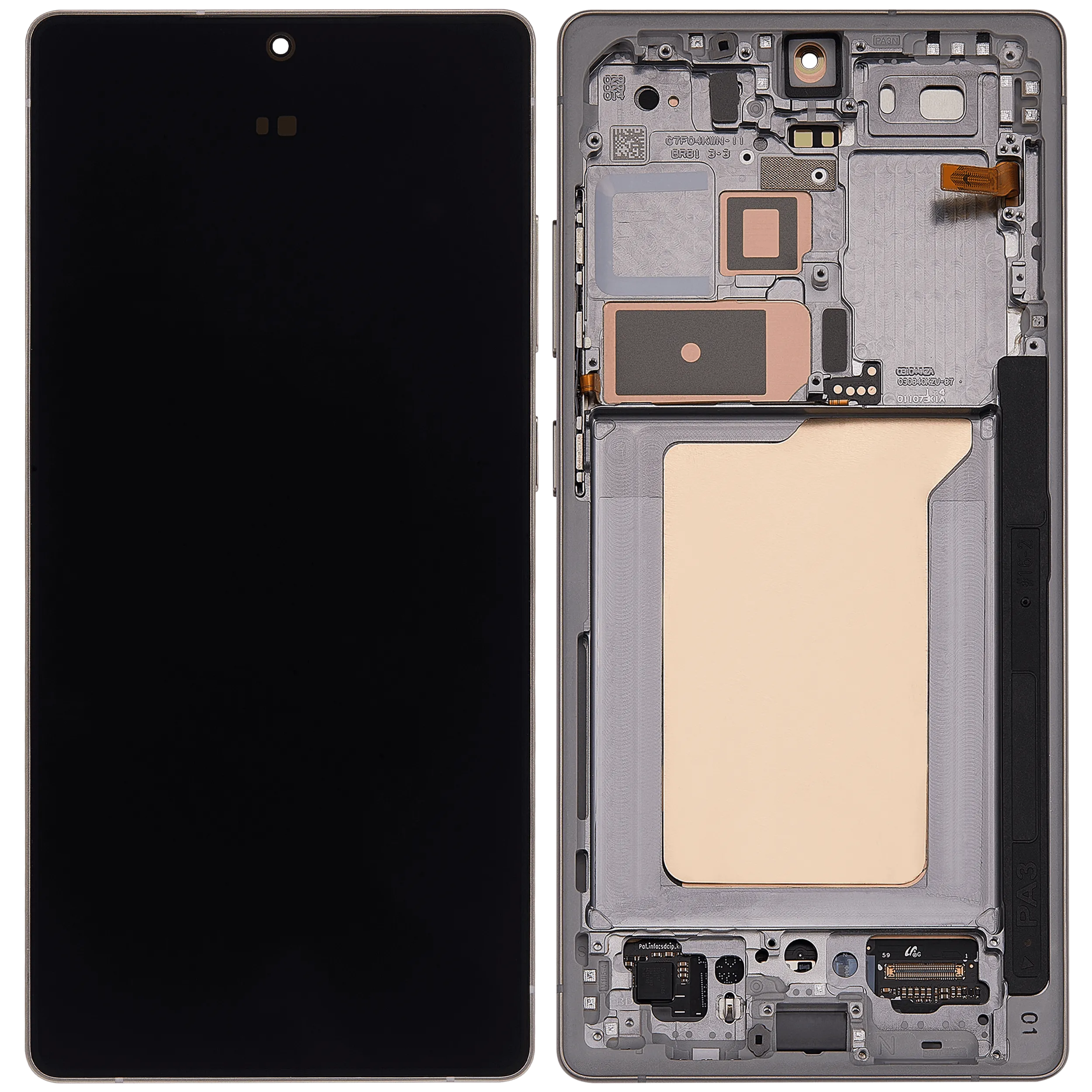 OLED-Display mit Rahmen für Samsung Galaxy S25 Ultra 5G (US & International) (Aftermarket Pro) (120Hz) (Titanium Pink Gold / Jade Green / Grey)