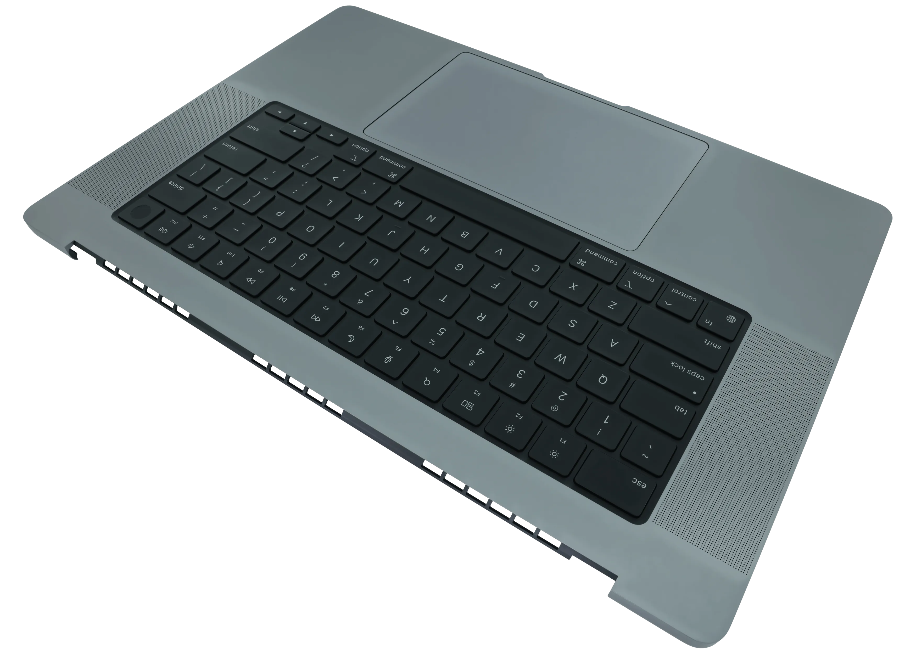 Top Case mit Akku and Keyboard (ANSI US) für MacBook Pro 16" A2485 (2021) / A2780 (2023) (gebrauchter OEM-Ausbau, Qualität B) (Space Grau)