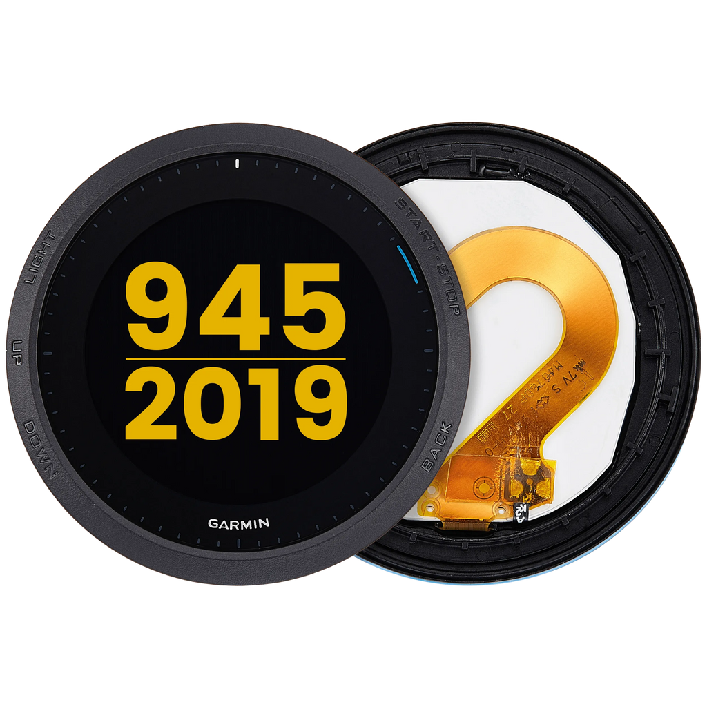 LCD-Display mit Rahmen für Garmin Forerunner 945 (2019) (Premium) (Blau)
