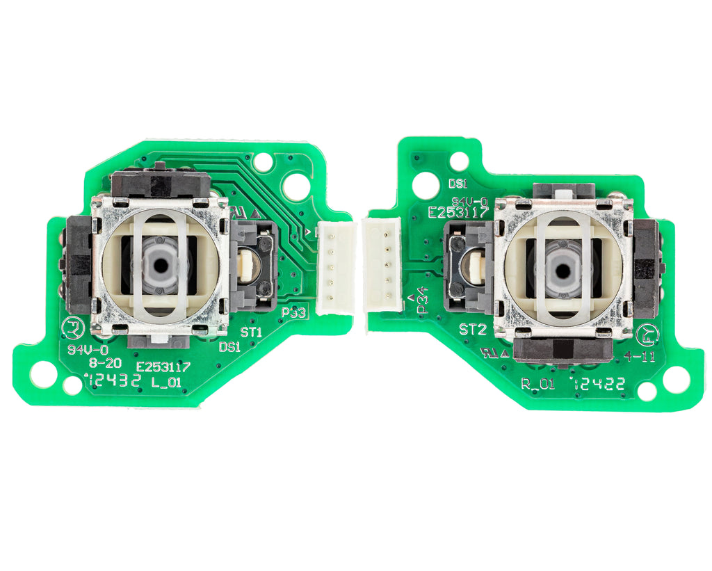 Analoge 3D-Joysticks Links+Rechts mit Platine für Wii U Gamepad (2er-Set)