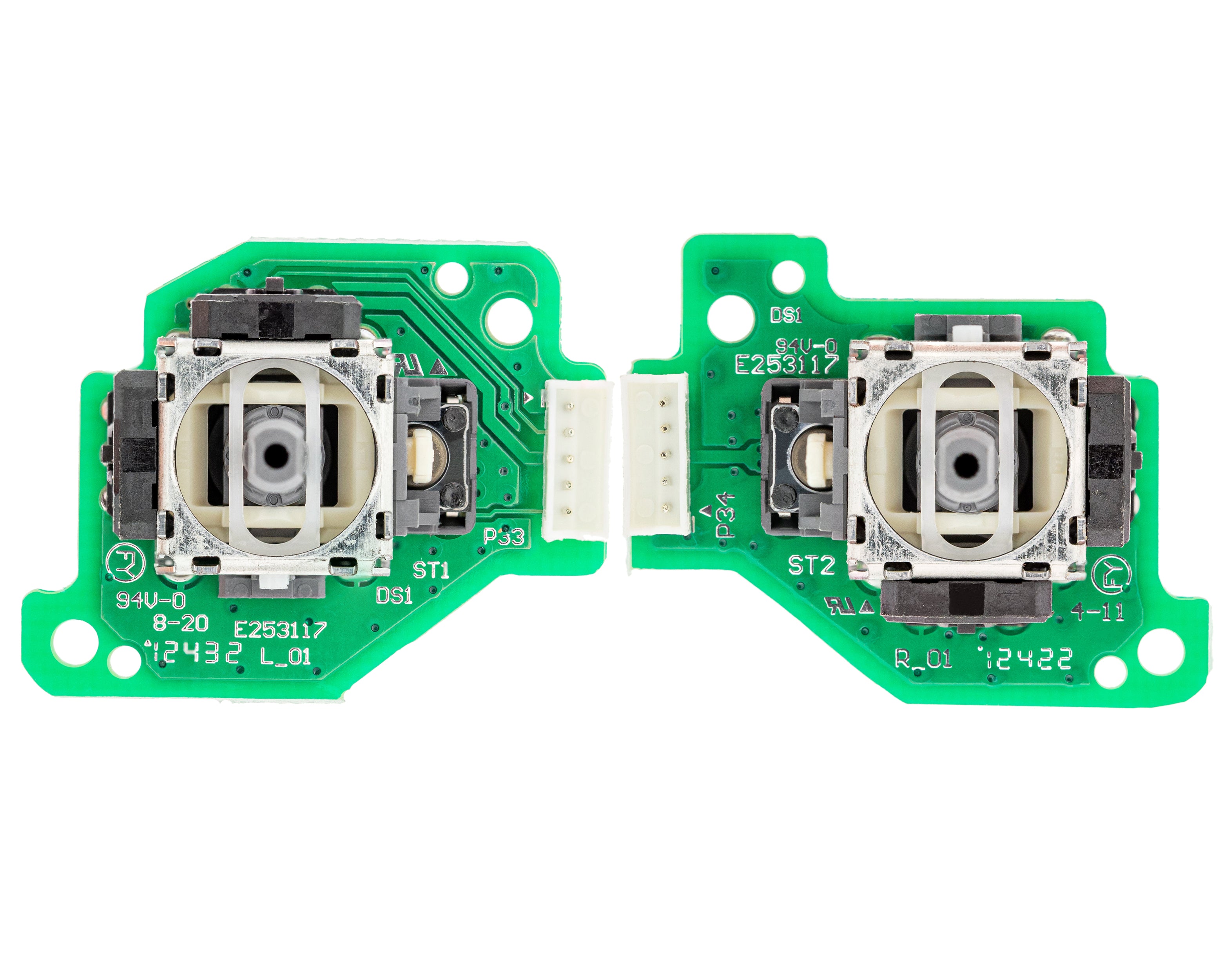 Analoge 3D-Joysticks Links+Rechts mit Platine für Wii U Gamepad (2er-Set)