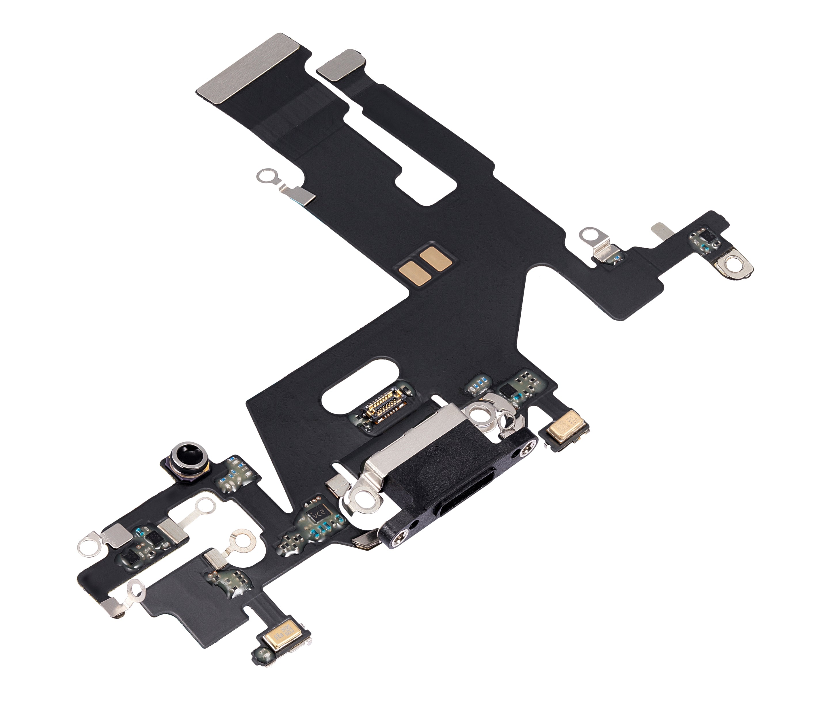 Charging Port Flex Cable for iPhone 11 (Aftermarket Plus) (Black)